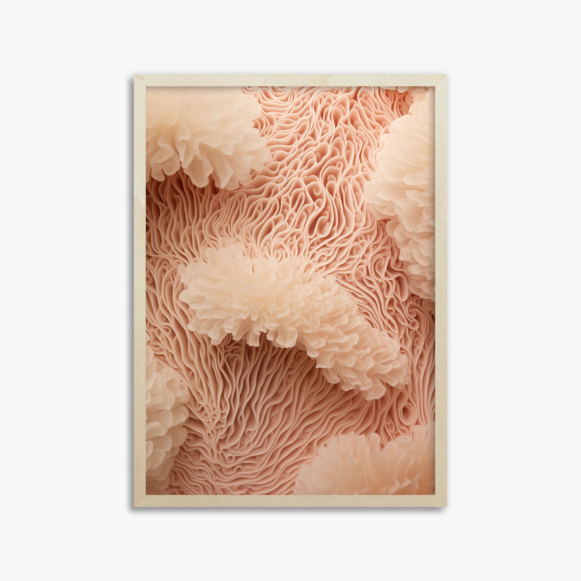 Anemone Dream, 50x70cm Framed Poster With Lime Wood Frame