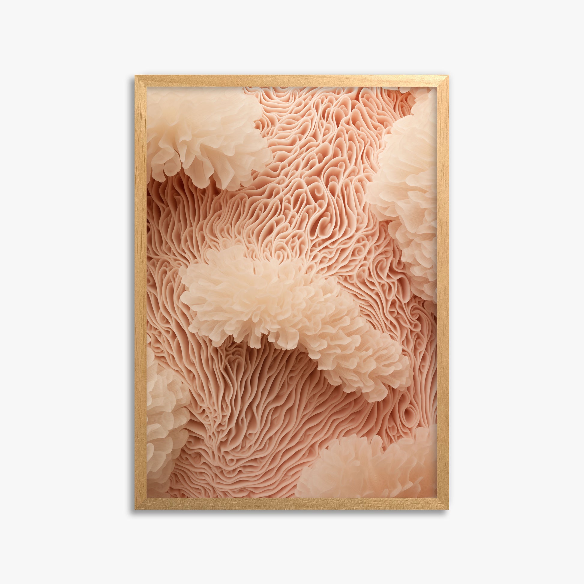 Anemone Dream, 50x70cm Framed Poster With Oak Frame