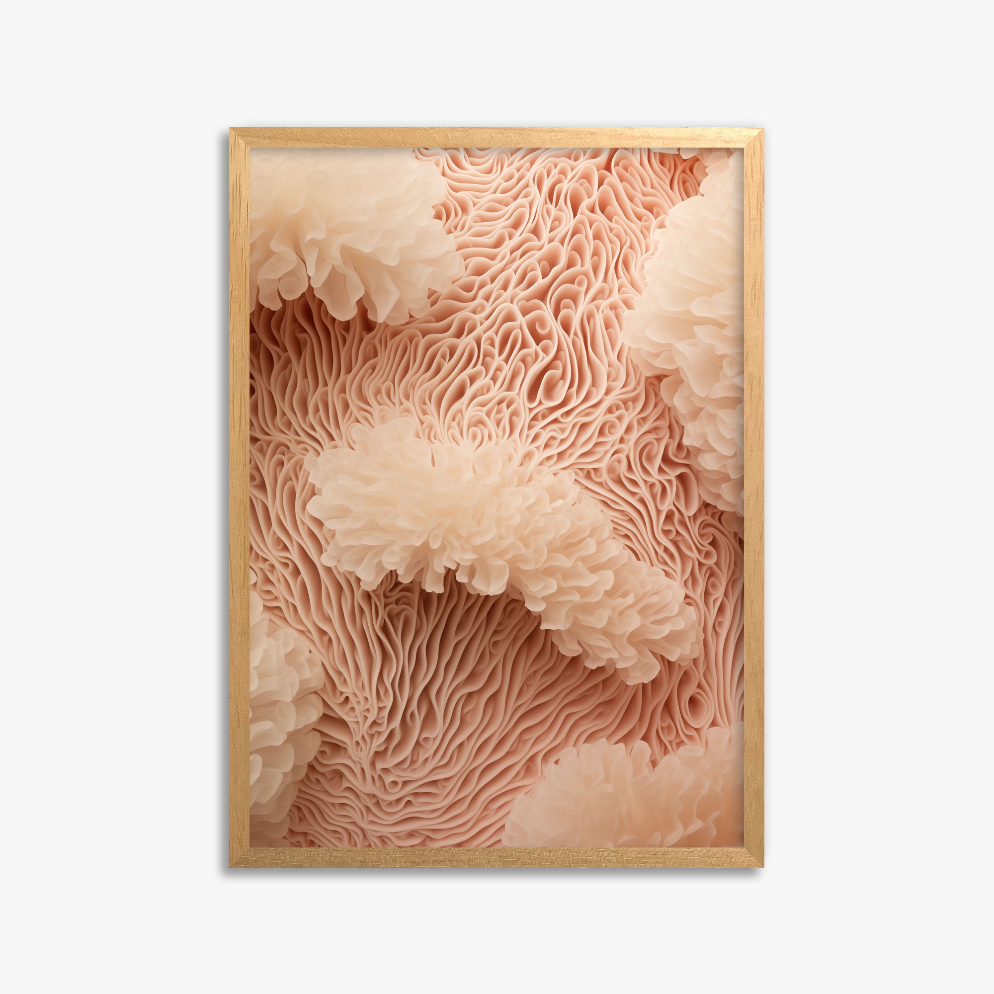 Anemone Dream, 50x70cm Framed Poster With Oak Frame