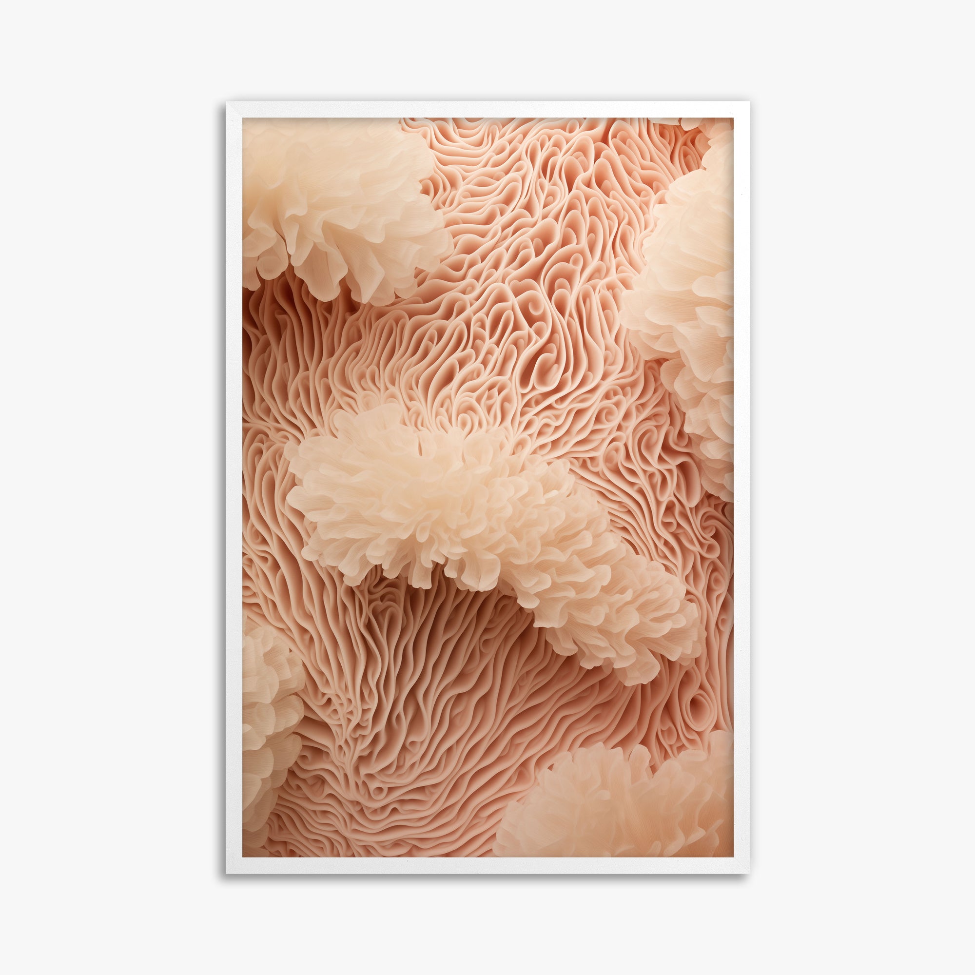 Anemone Dream, 61x91cm Framed Poster With White Frame