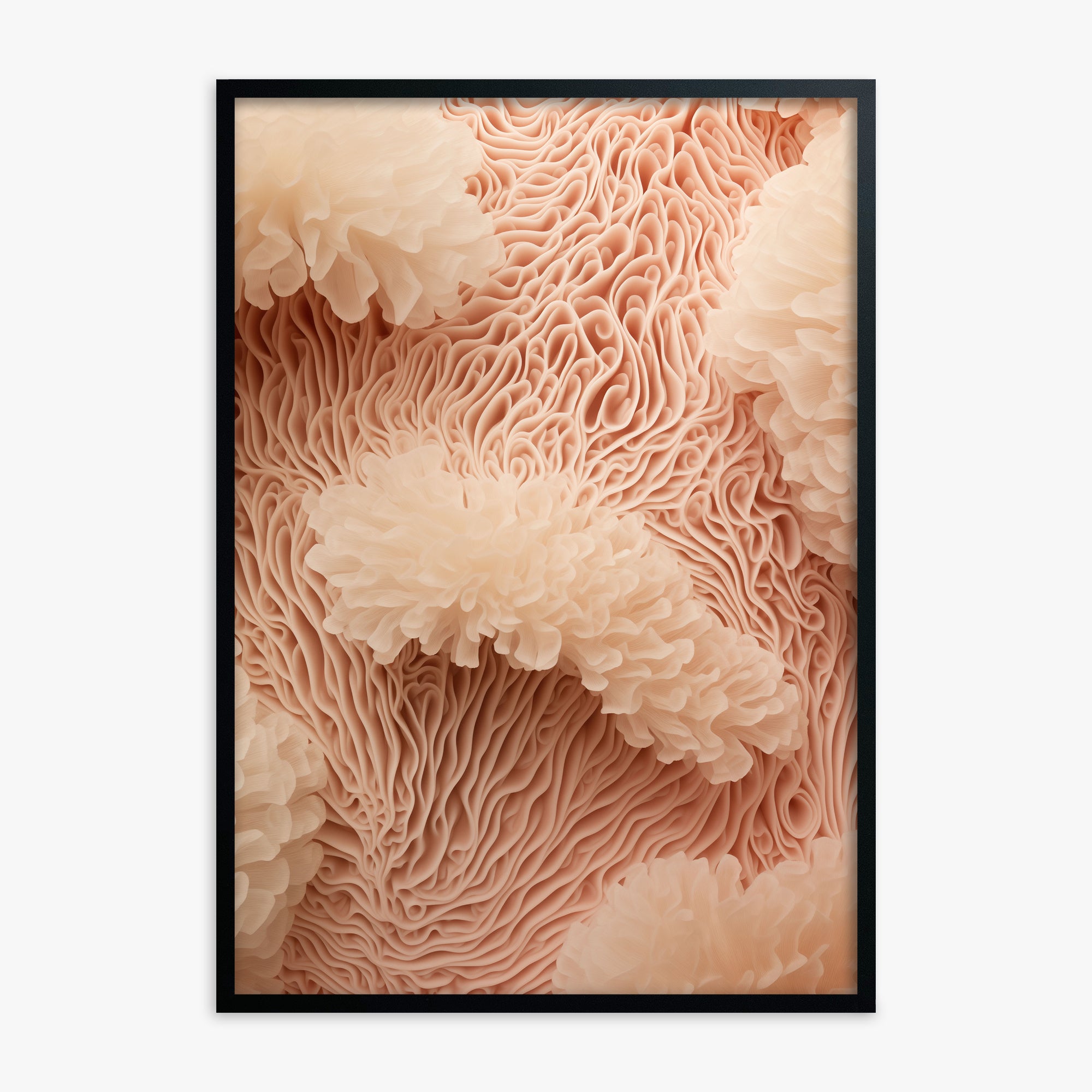Anemone Dream, Black Framed Poster With Black Frame