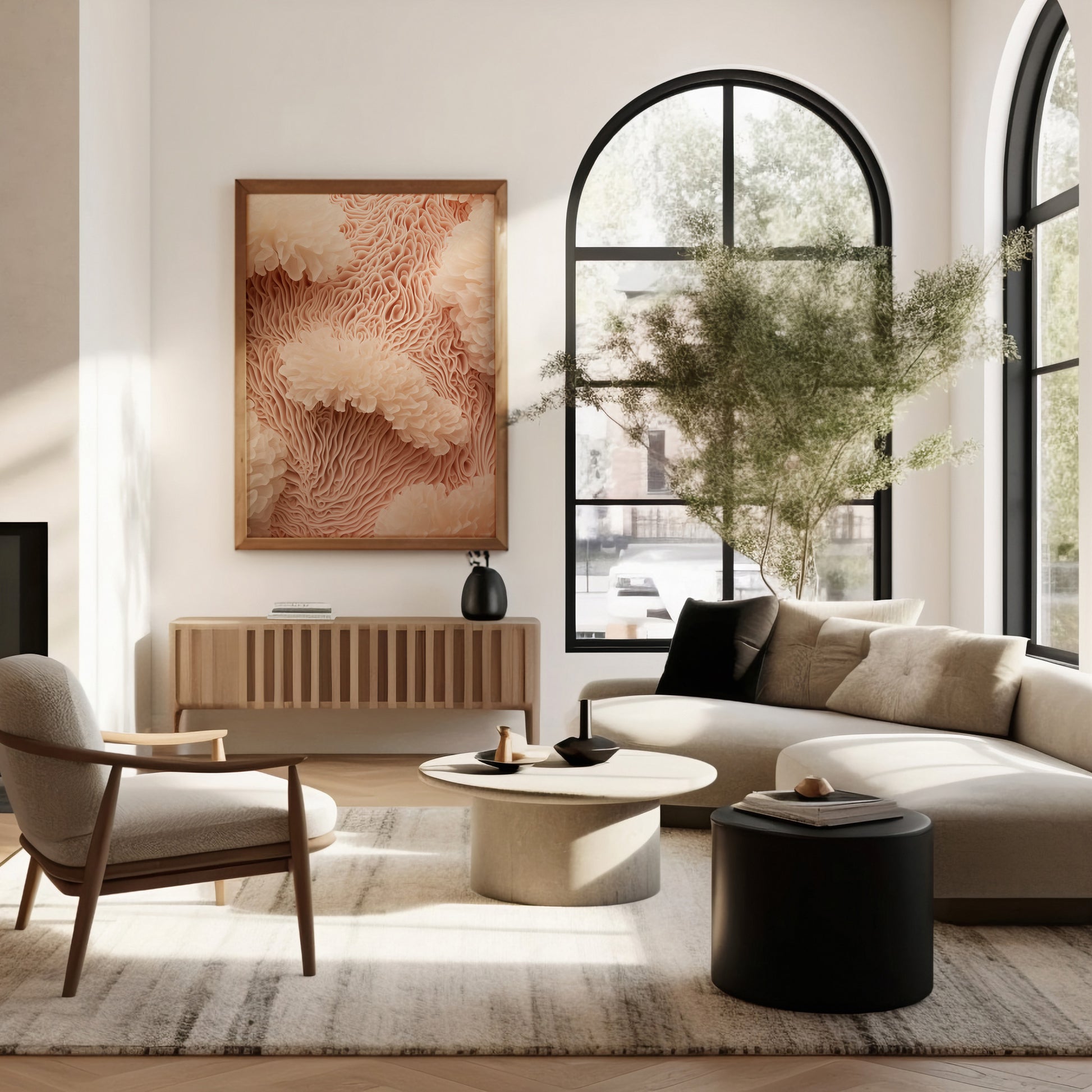 Design Concept No. 40 for Anemone Dream Modern Poster Art