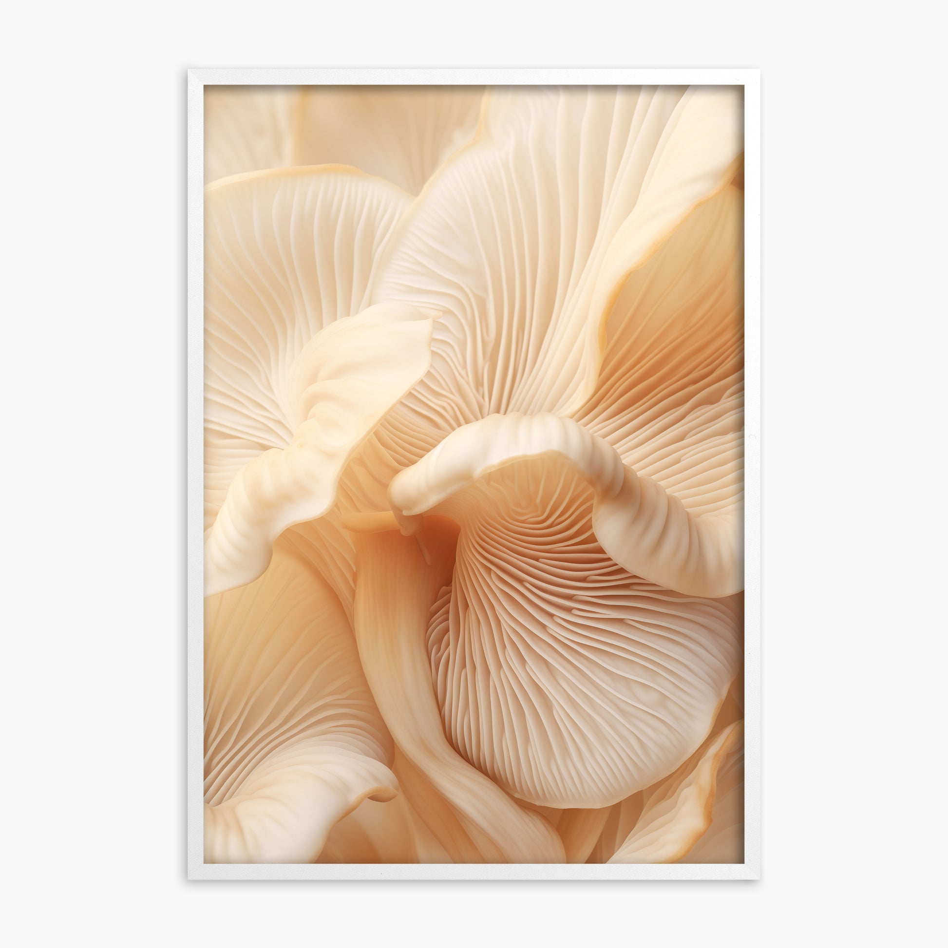 Velvet Currents, White Framed Poster With White Frame