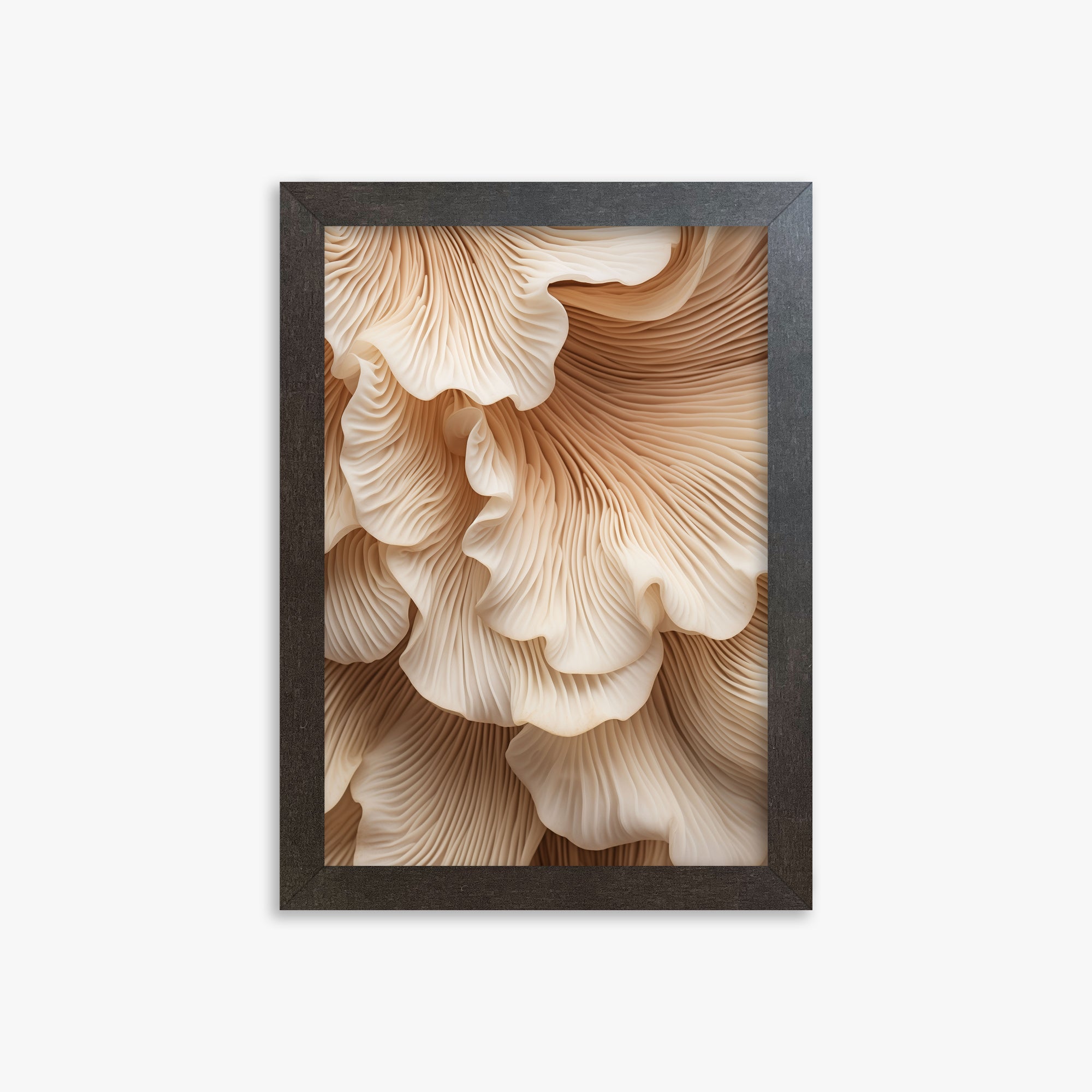 Organic Ripples, 21x30cm Framed Poster With Espresso Frame