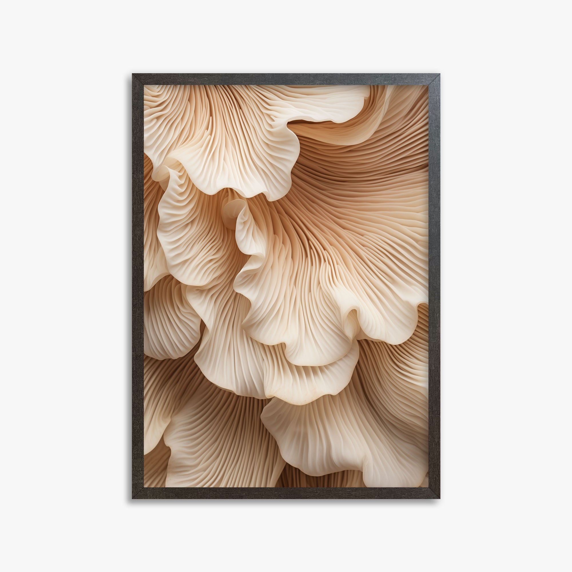 Organic Ripples, 50x70cm Framed Poster With Espresso Frame