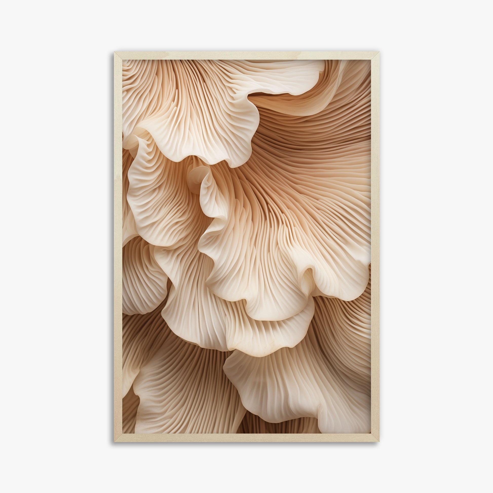 Organic Ripples, 61x91cm Framed Poster With Lime Wood Frame