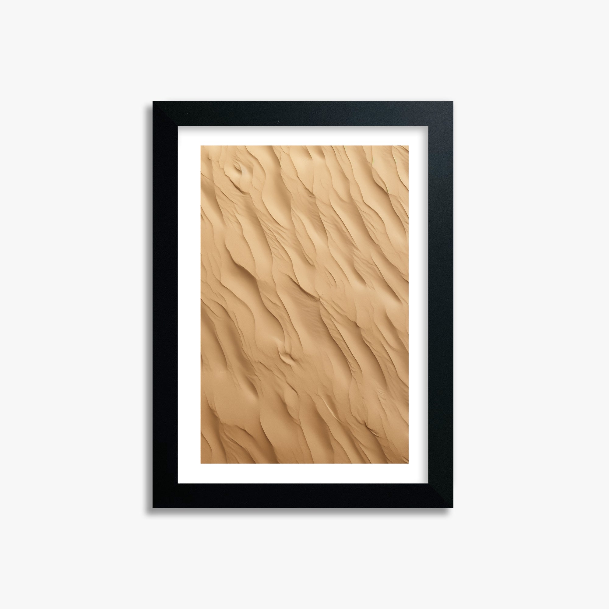 Golden Dunes Cascade, 21x30cm Framed Poster With Black Frame