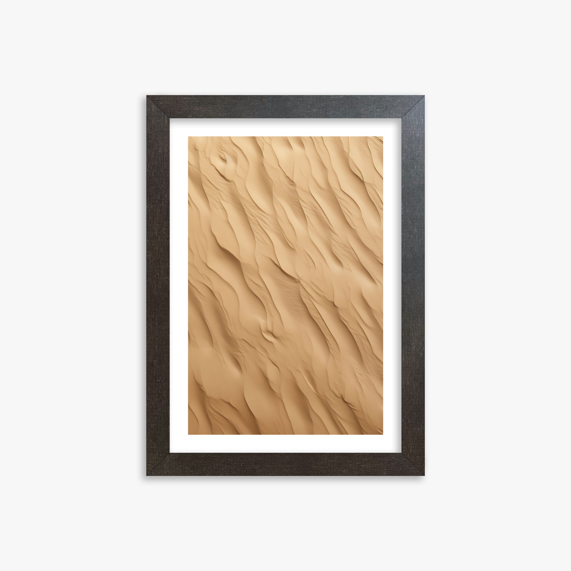 Golden Dunes Cascade, 21x30cm Framed Poster With Espresso Frame