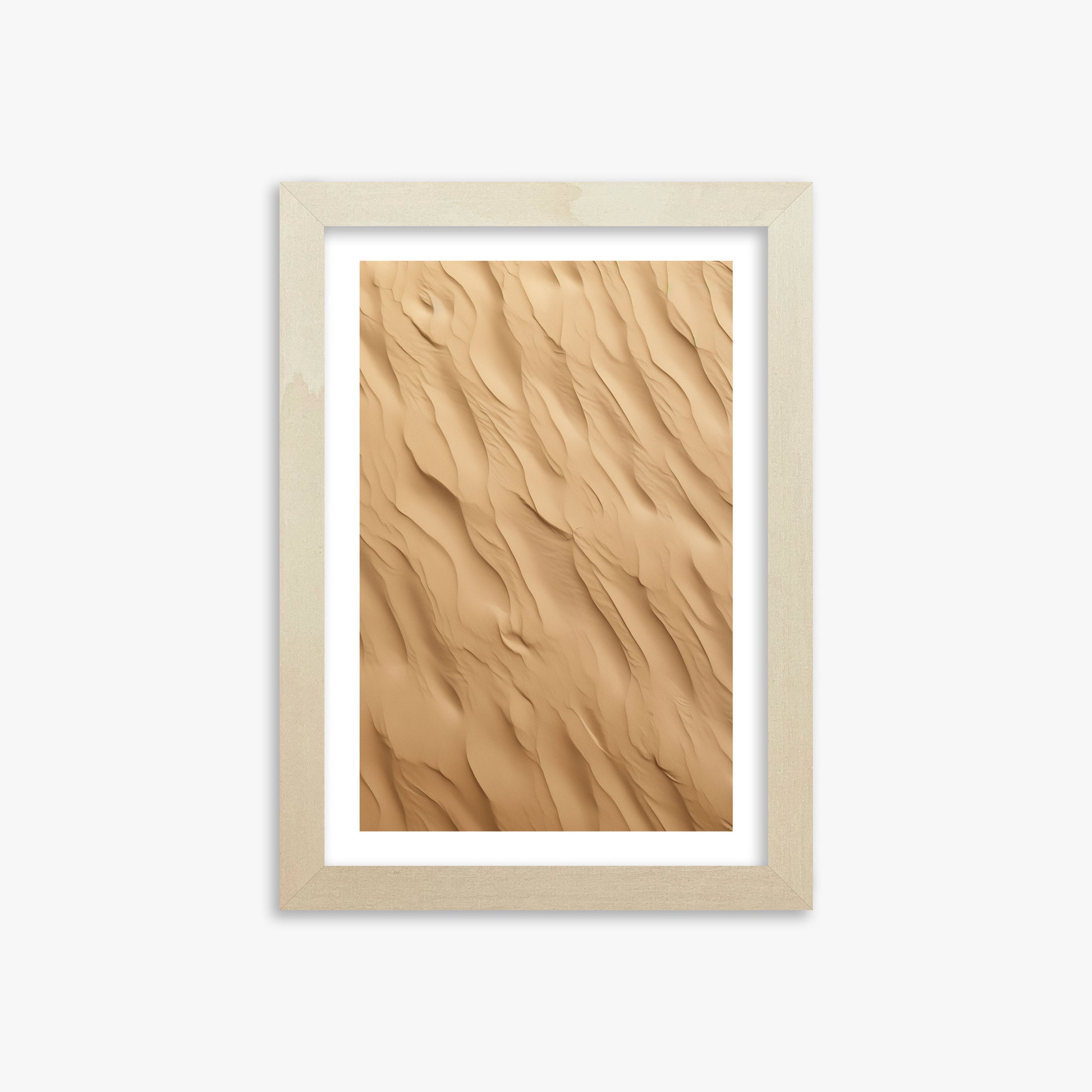 Golden Dunes Cascade, 21x30cm Framed Poster With Lime Wood Frame