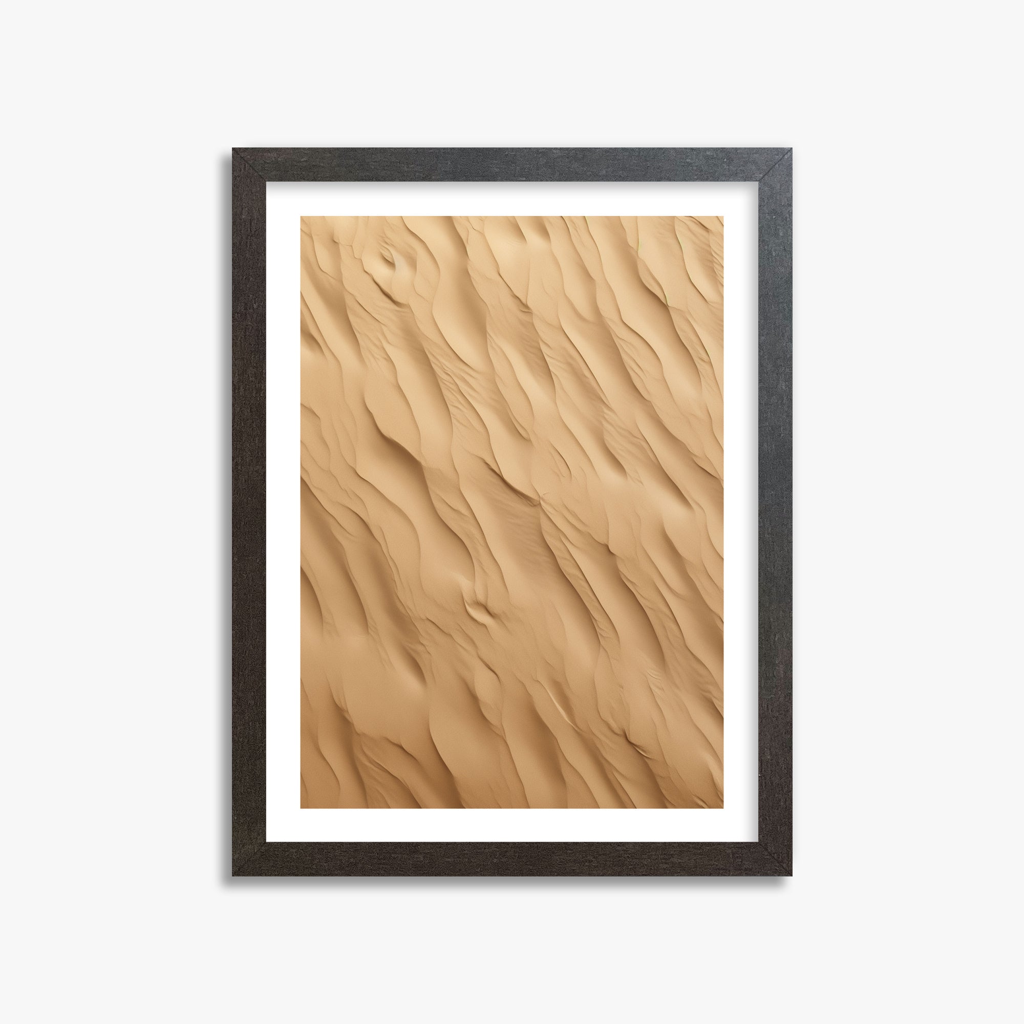 Golden Dunes Cascade, 30x40cm Framed Poster With Espresso Frame