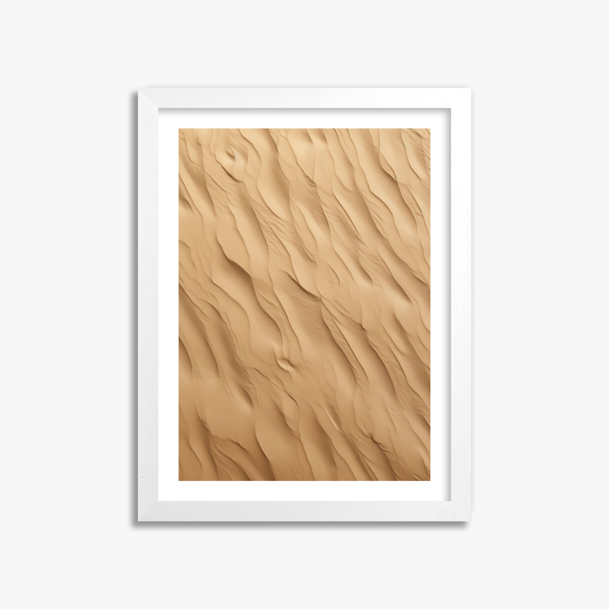 Golden Dunes Cascade, 30x40cm Framed Poster With White Frame