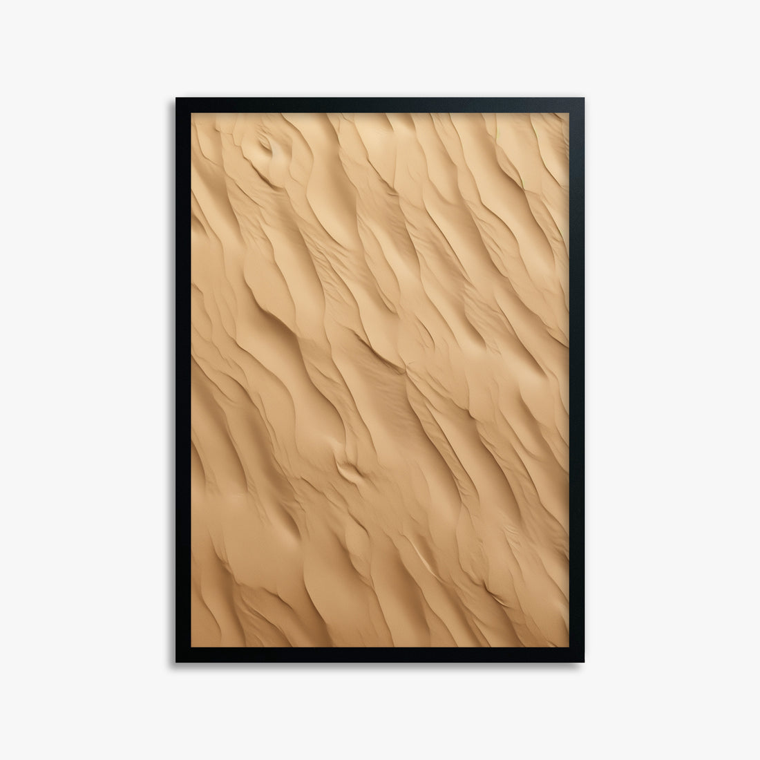 Golden Dunes Cascade, 50x70cm Framed Poster With Black Frame