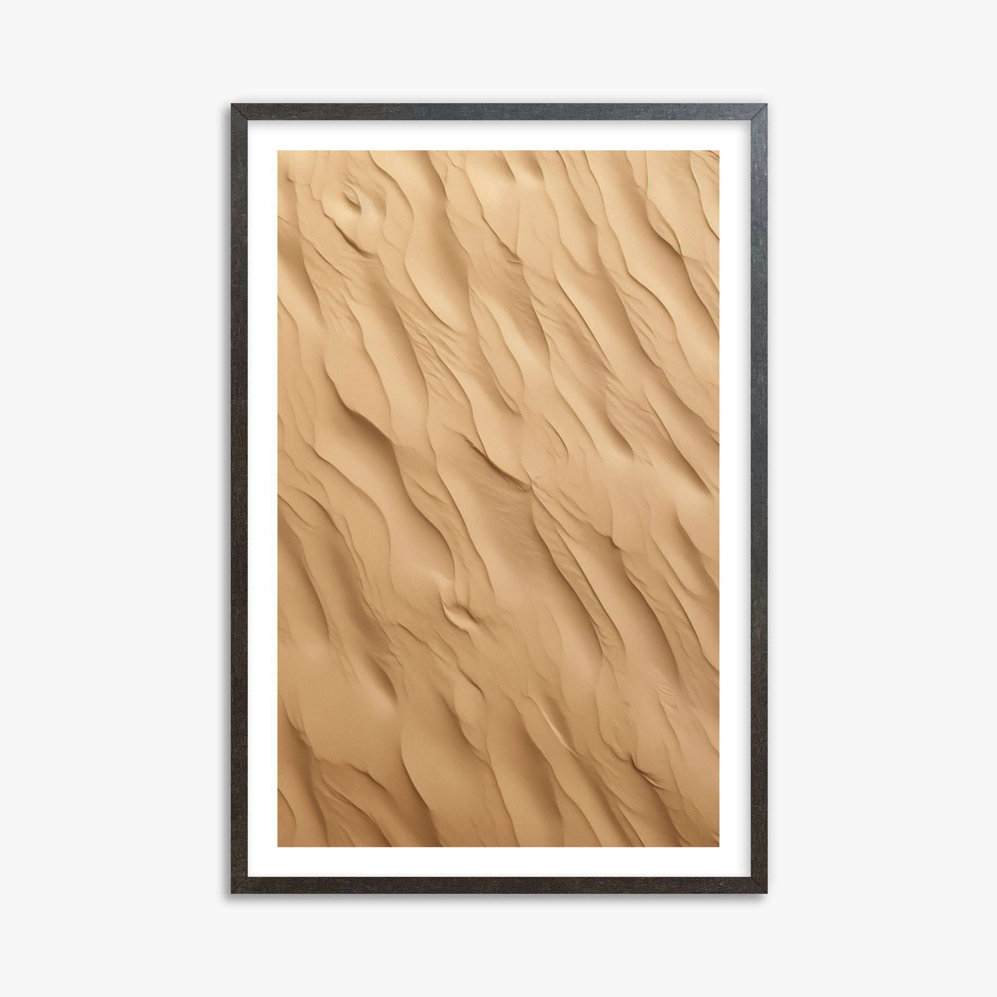 Golden Dunes Cascade, 61x91cm Framed Poster With Espresso Frame