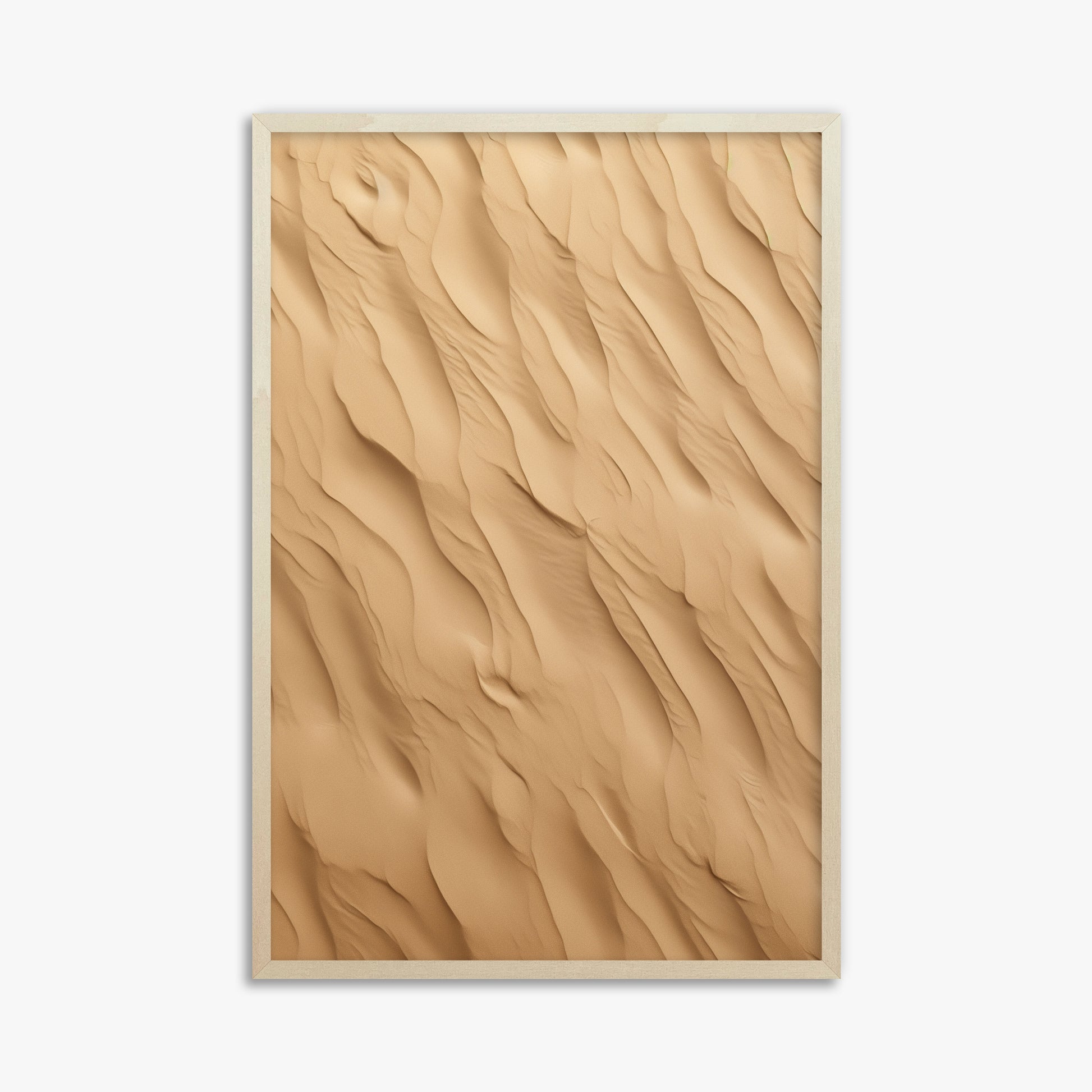 Golden Dunes Cascade, 61x91cm Framed Poster With Lime Wood Frame