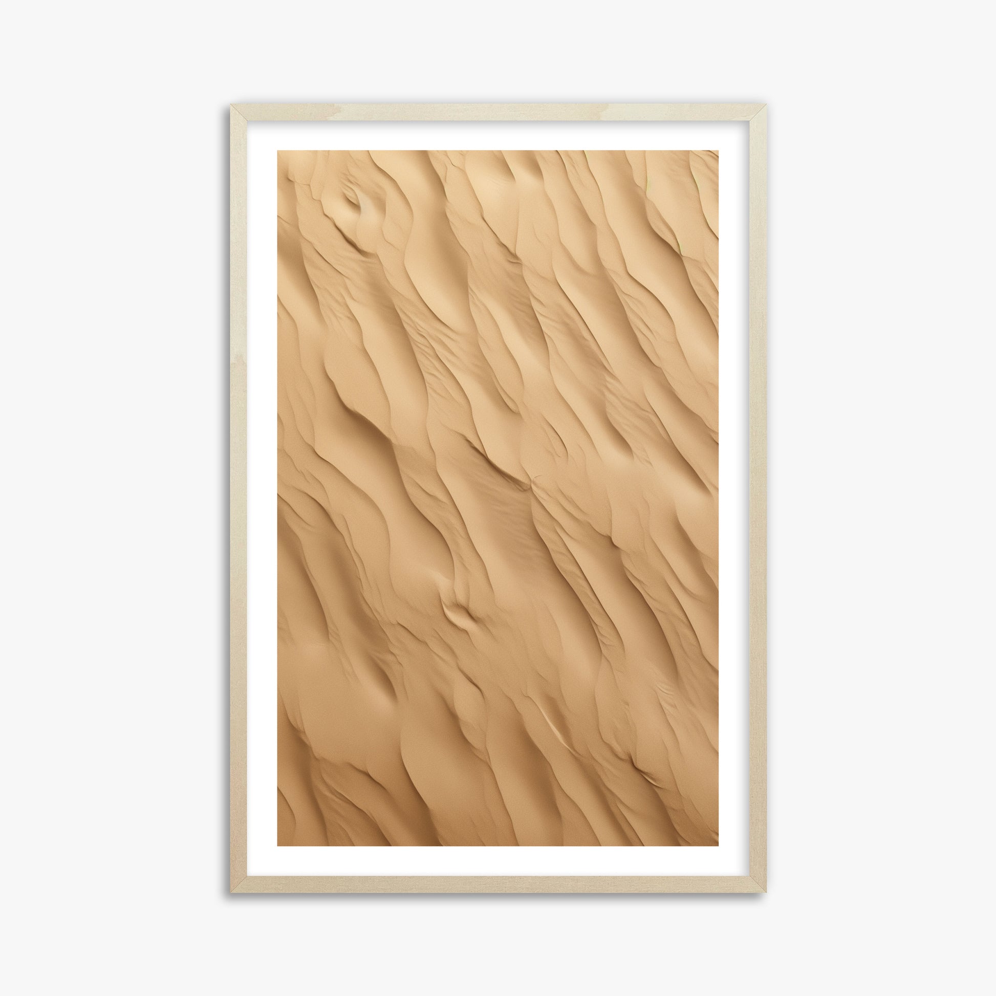 Golden Dunes Cascade, 61x91cm Framed Poster With Lime Wood Frame