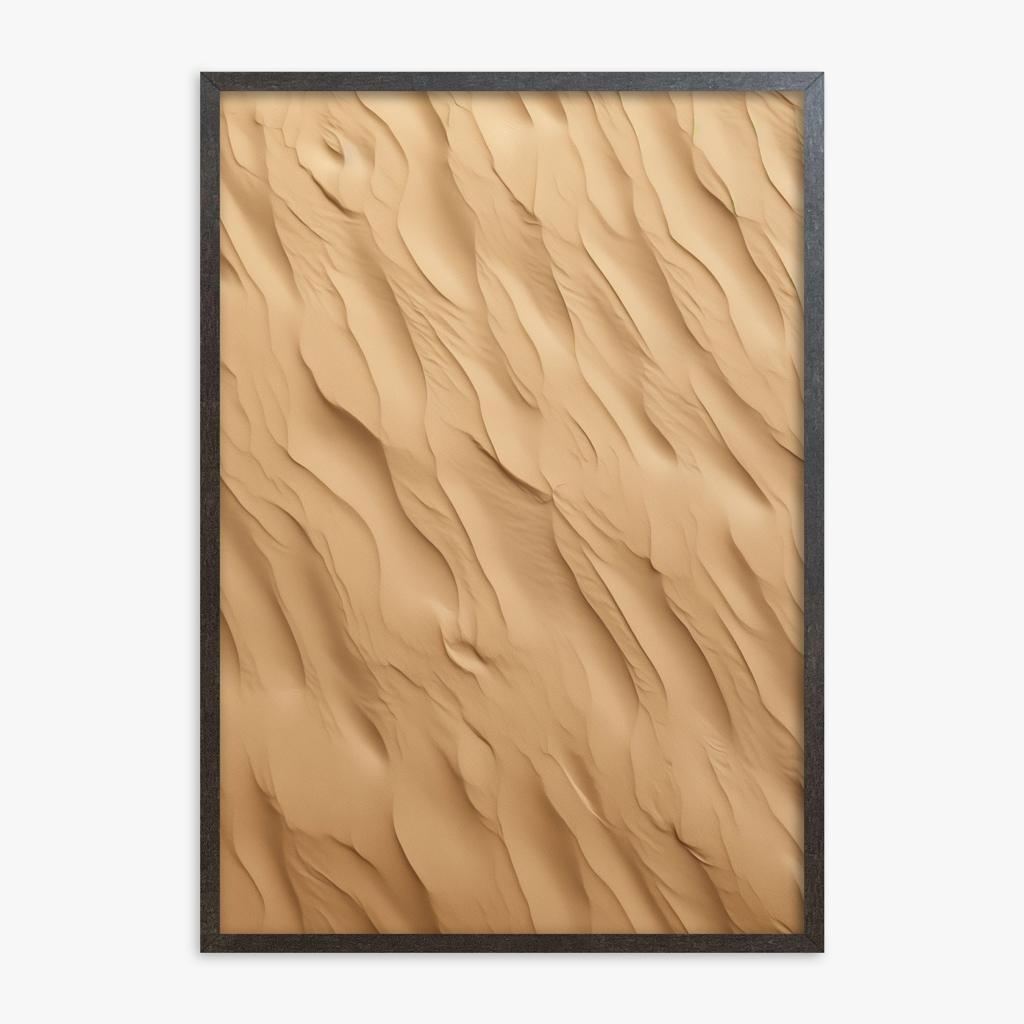 Golden Dunes Cascade, 70x100cm Framed Poster With Espresso Frame