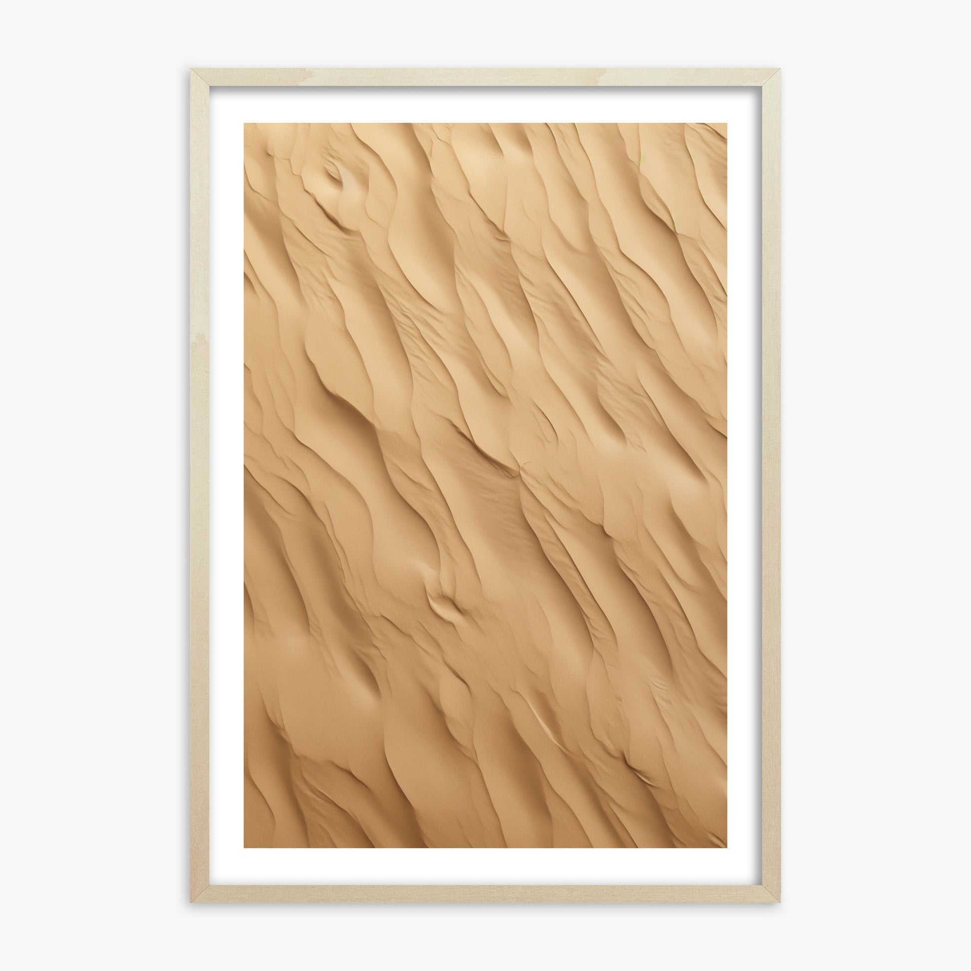 Golden Dunes Cascade, 70x100cm Framed Poster With Lime Wood Frame