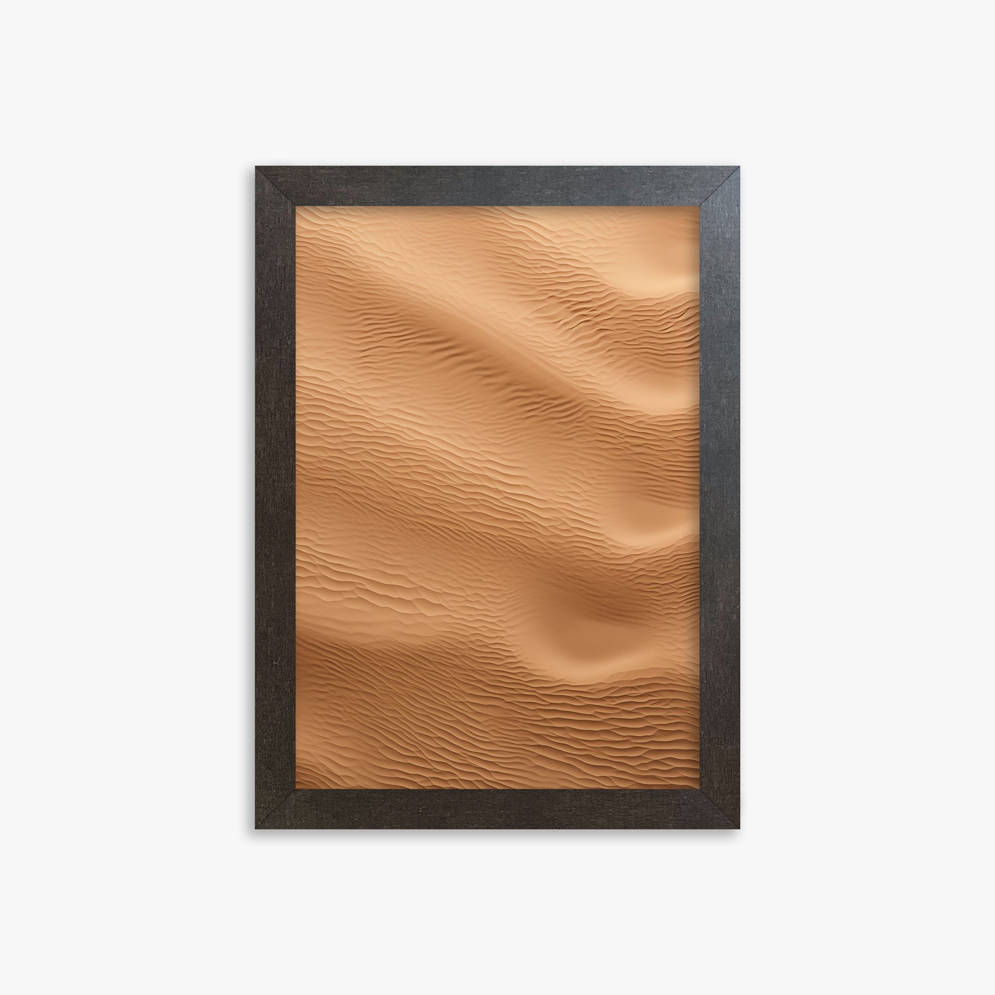 Micro Dunes, 21x30cm Framed Poster With Espresso Frame