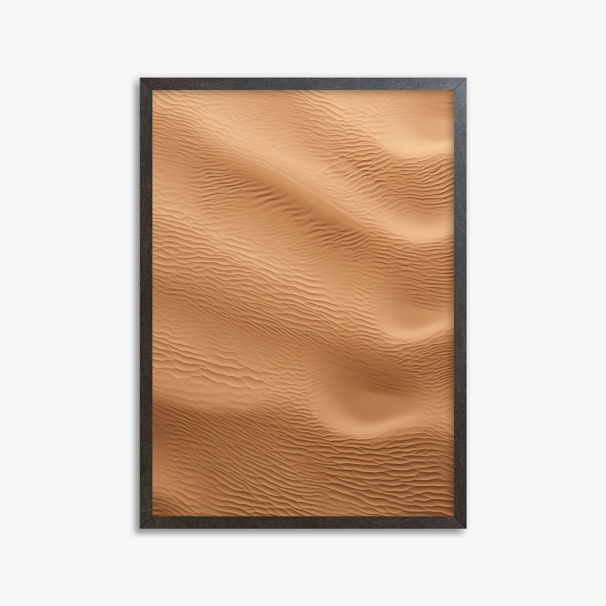 Micro Dunes, 50x70cm Framed Poster With Espresso Frame