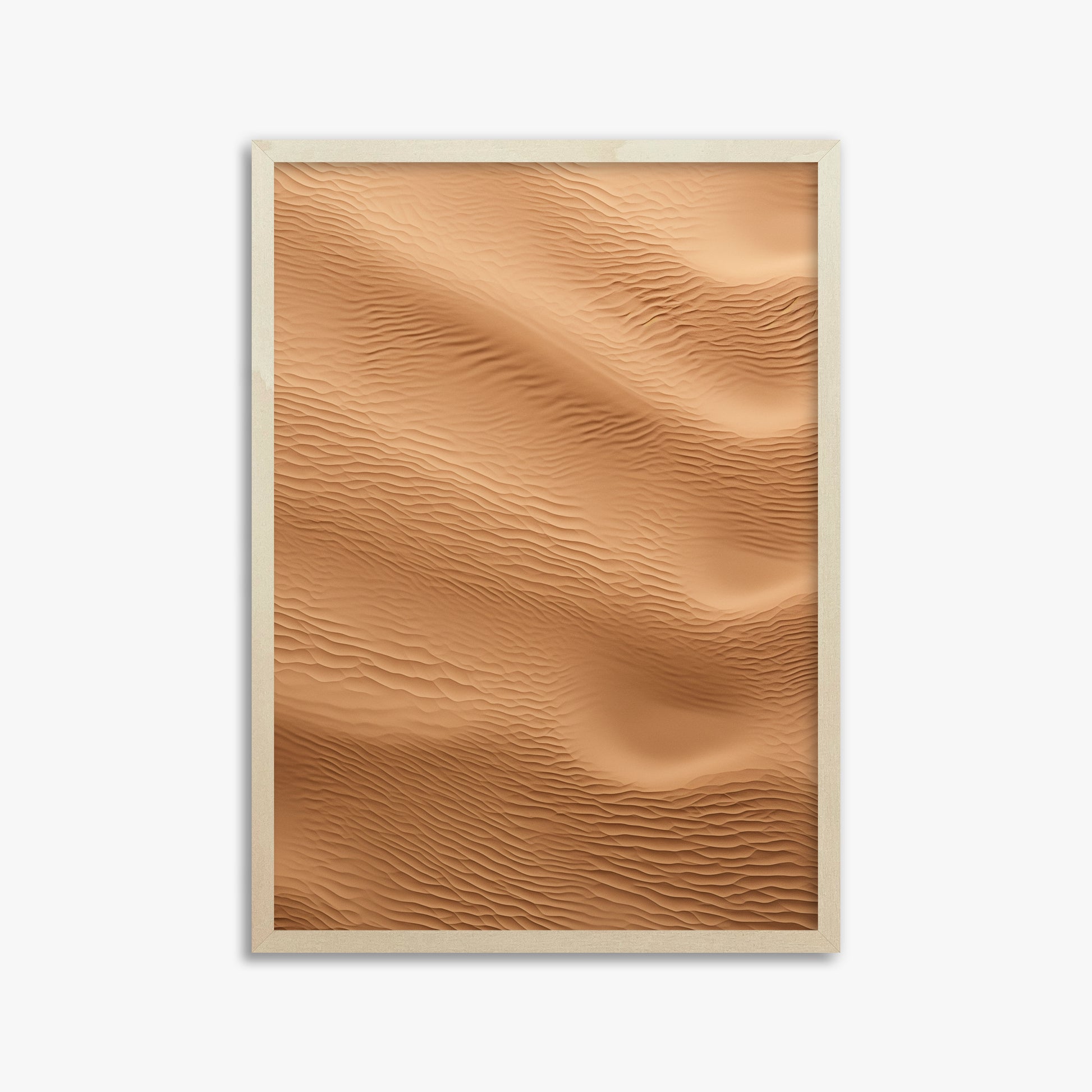 Micro Dunes, 50x70cm Framed Poster With Lime Wood Frame