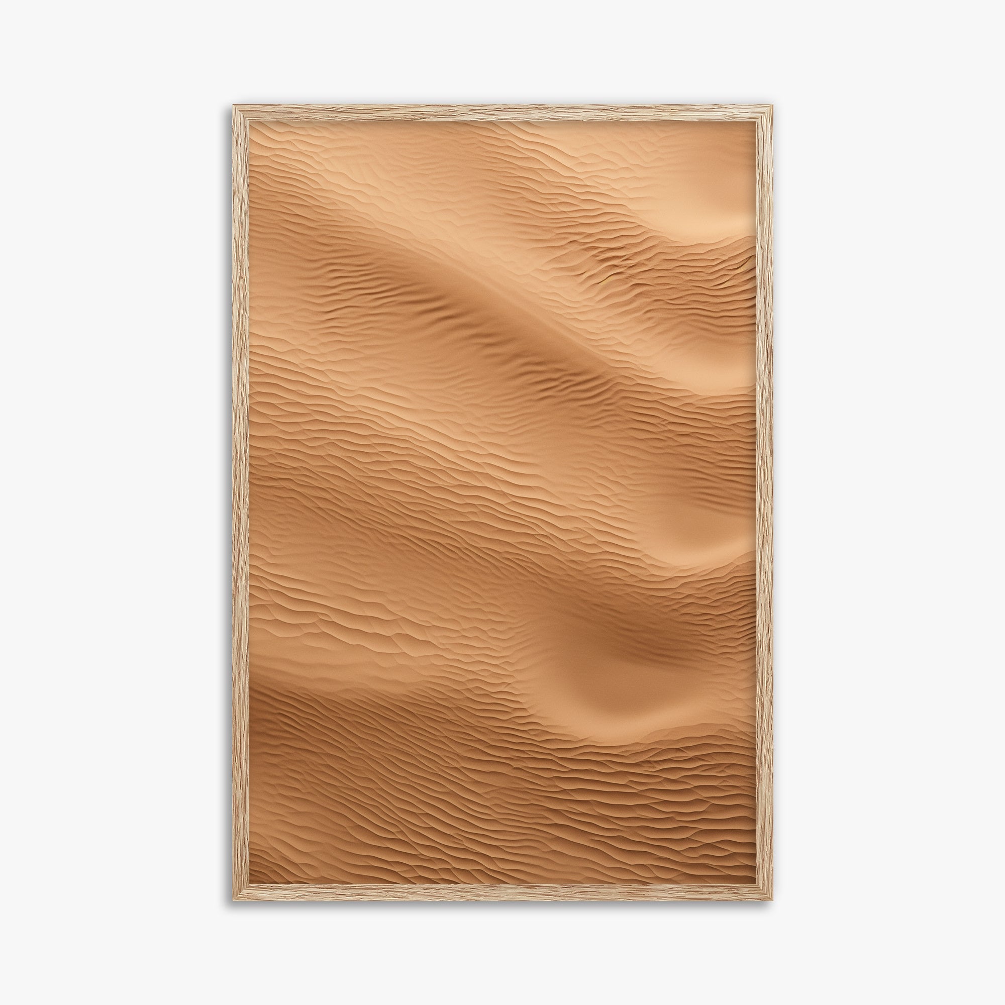 Micro Dunes, 61x91cm Framed Poster With Raw Oak Frame