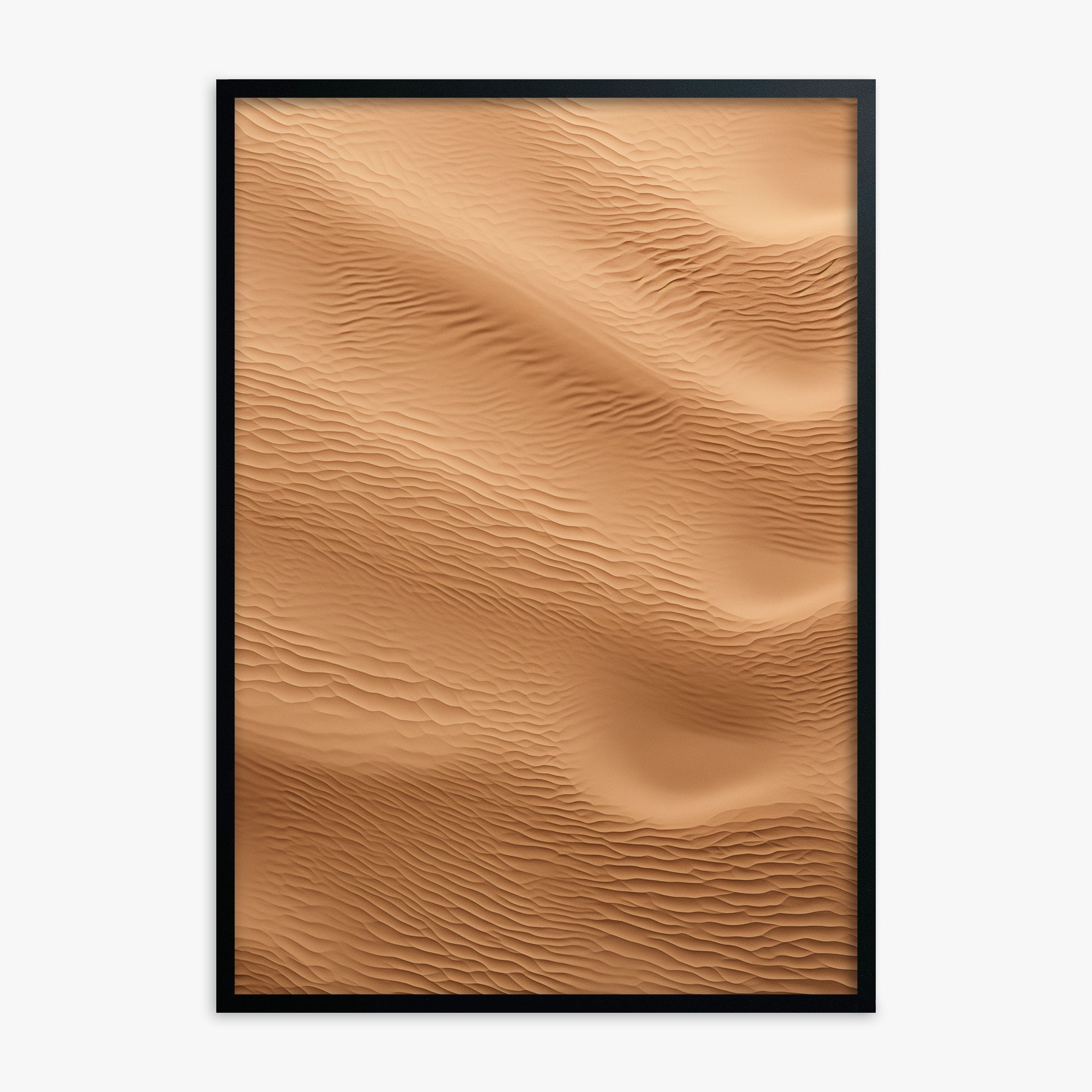 Micro Dunes, Black Framed Poster With Black Frame