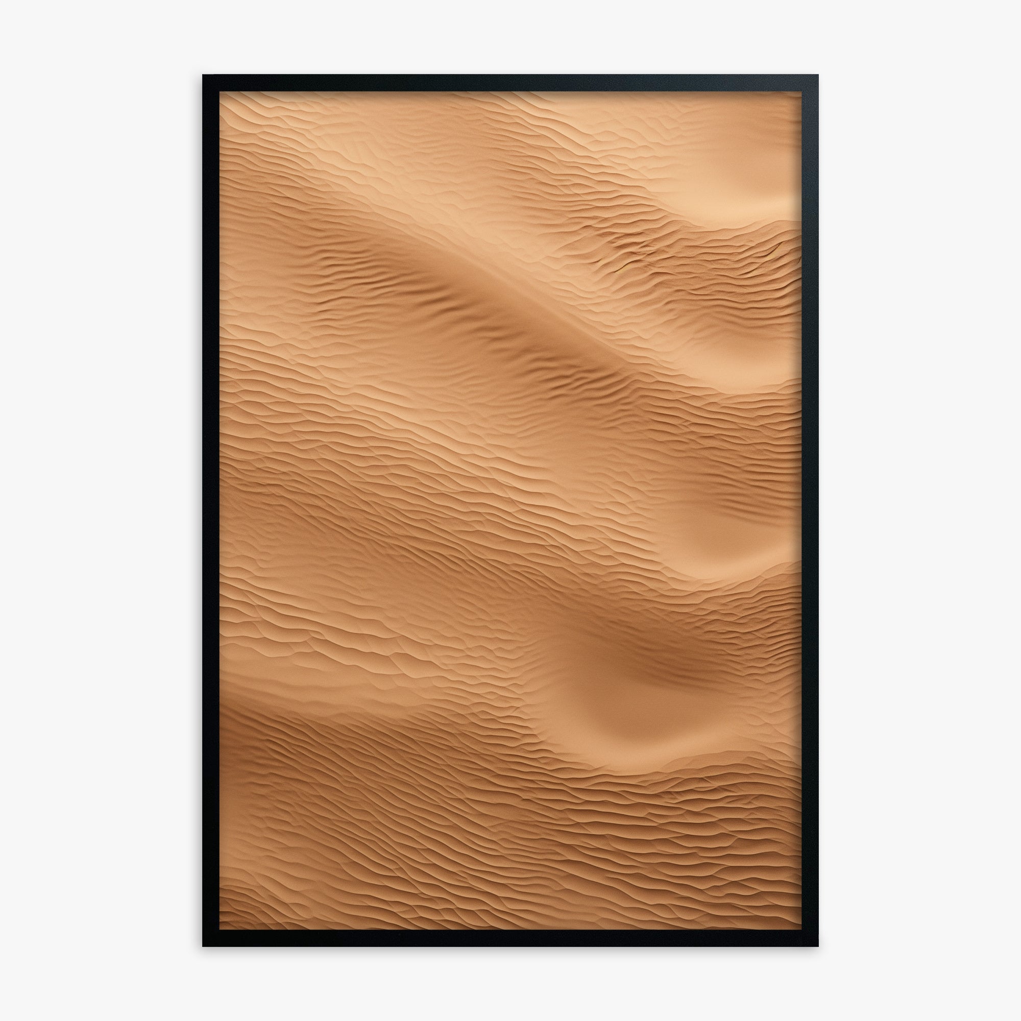 Micro Dunes, Black Framed Poster With Black Frame