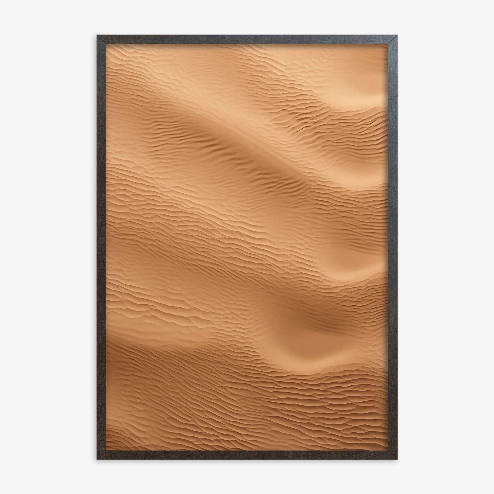Micro Dunes, 70x100cm Framed Poster With Espresso Frame