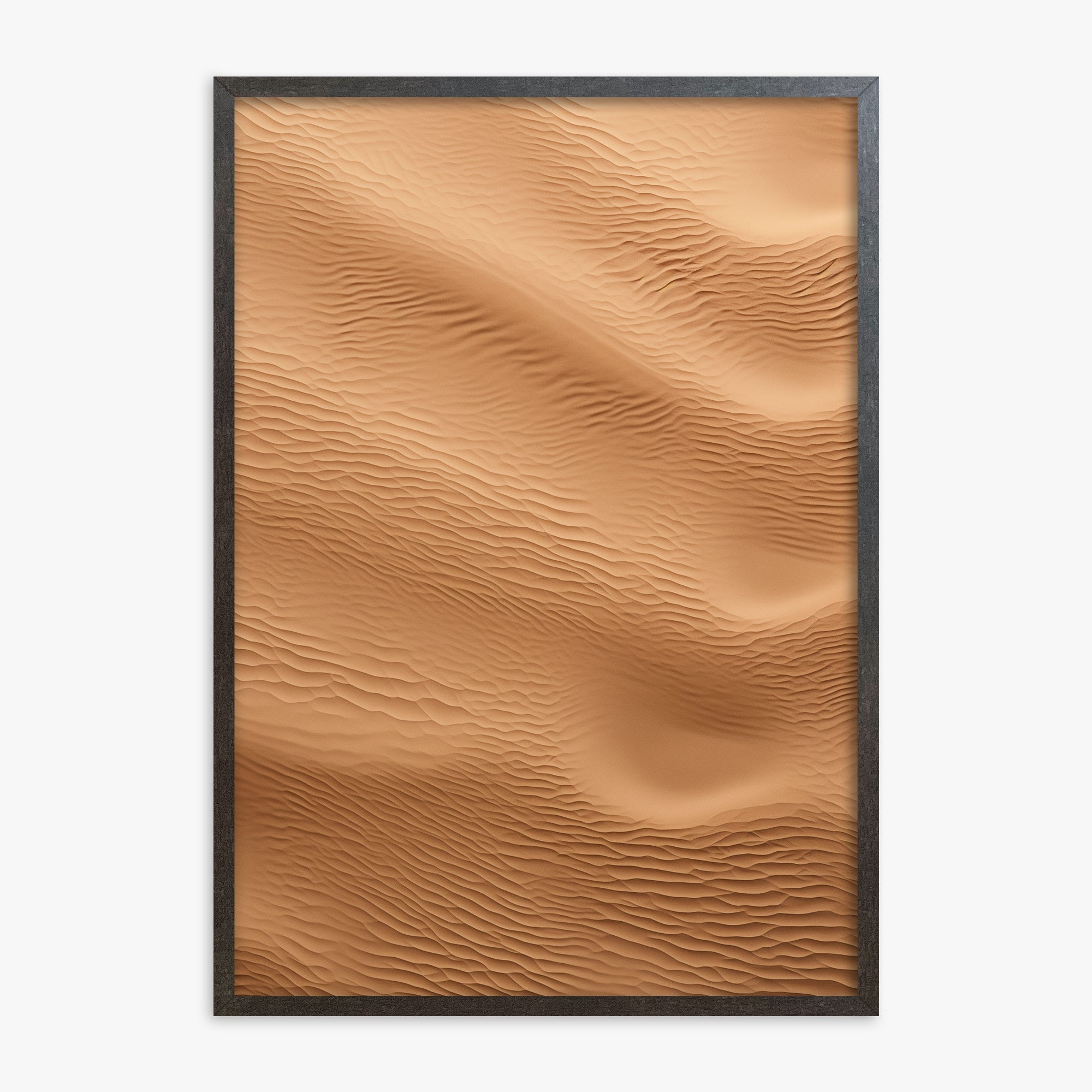 Micro Dunes, 70x100cm Framed Poster With Espresso Frame
