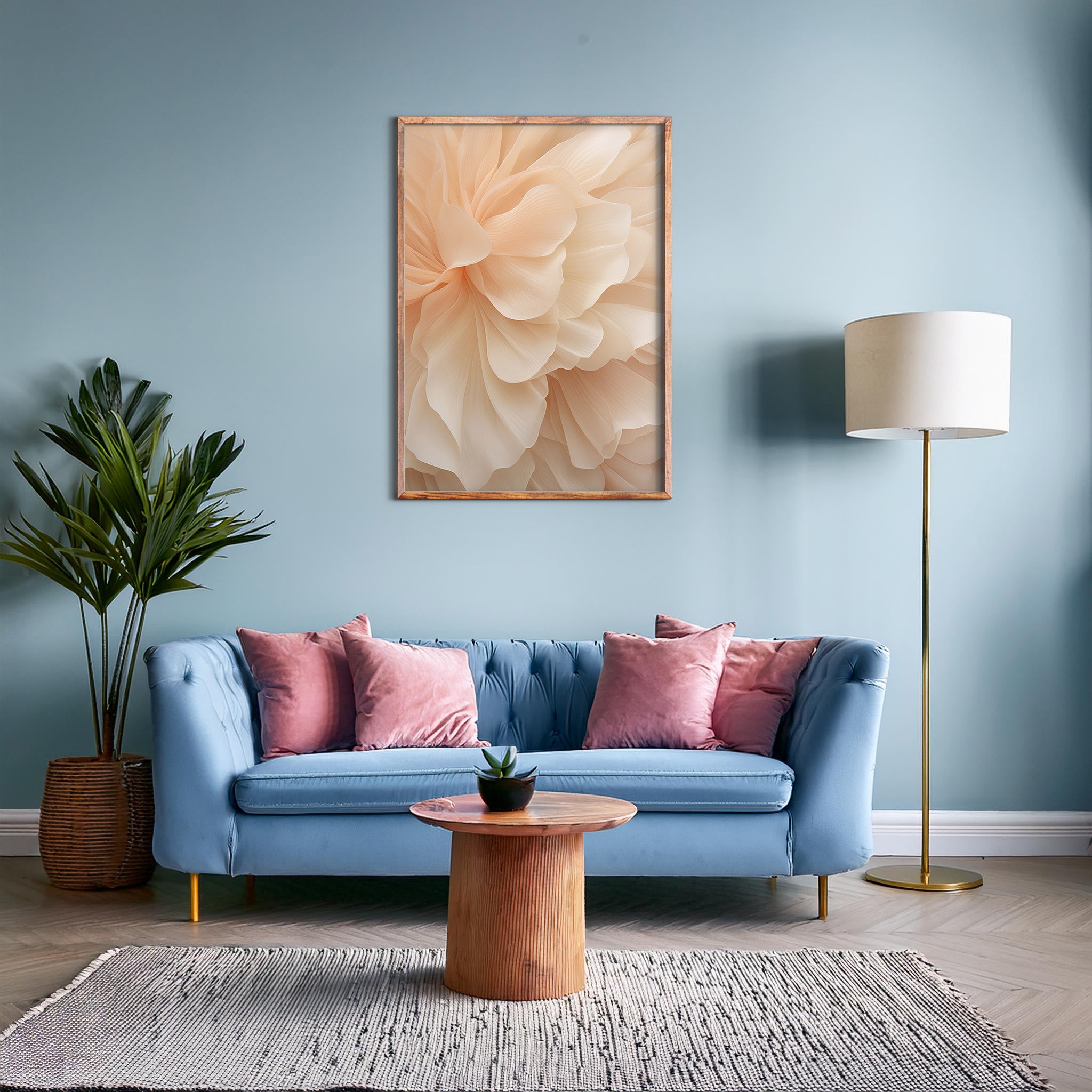 Design Concept No. 28 for Peony Veil Modern Poster Art