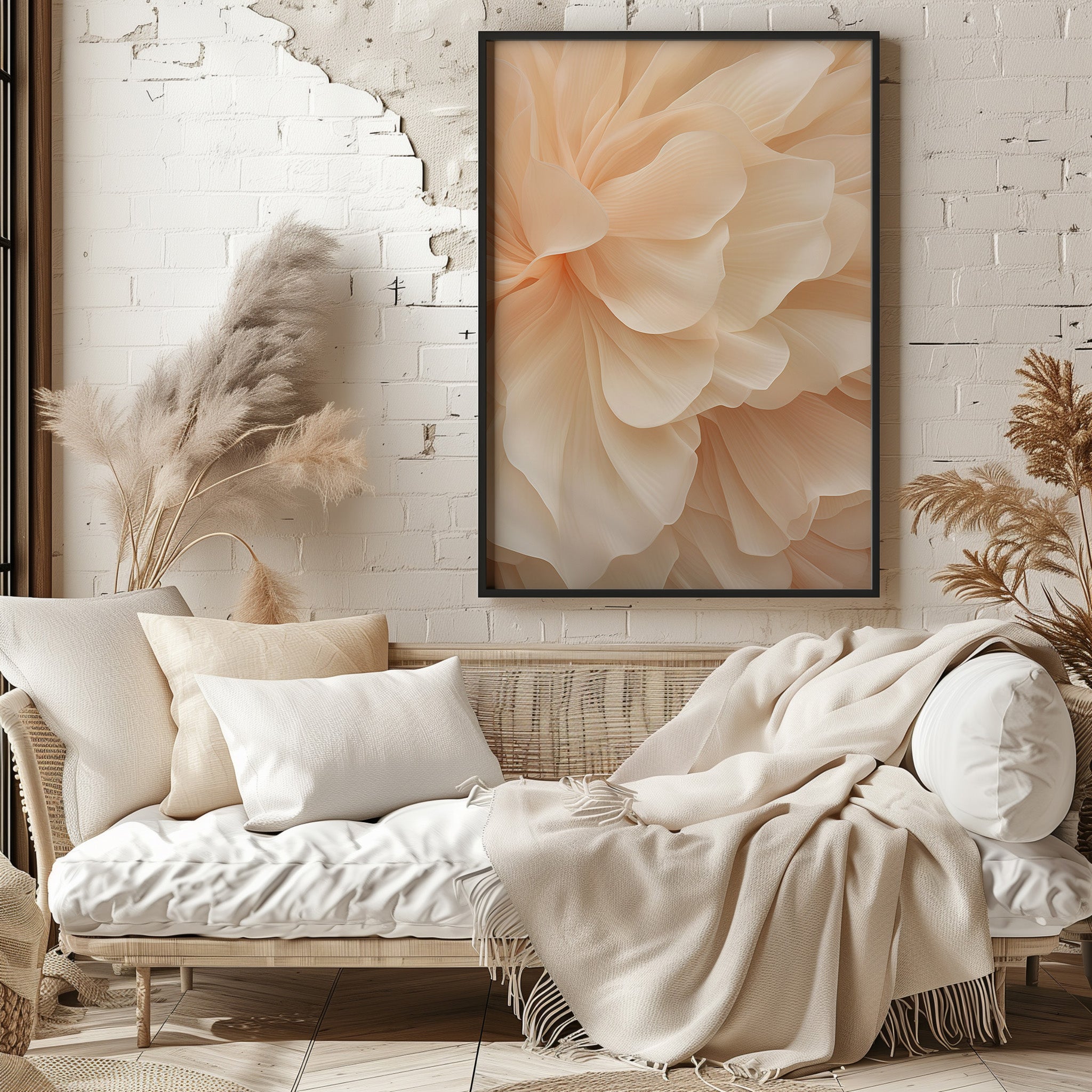 Design Concept No. 29 for Peony Veil Modern Poster Art