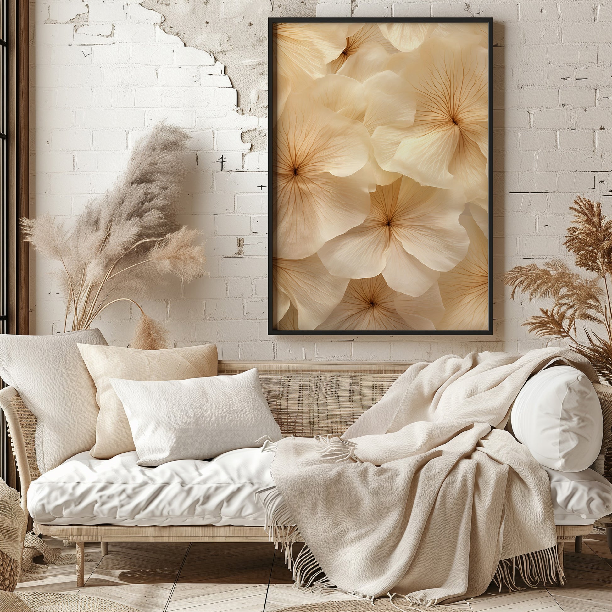 Design Concept No. 29 for Ivory Blooms Modern Poster Art