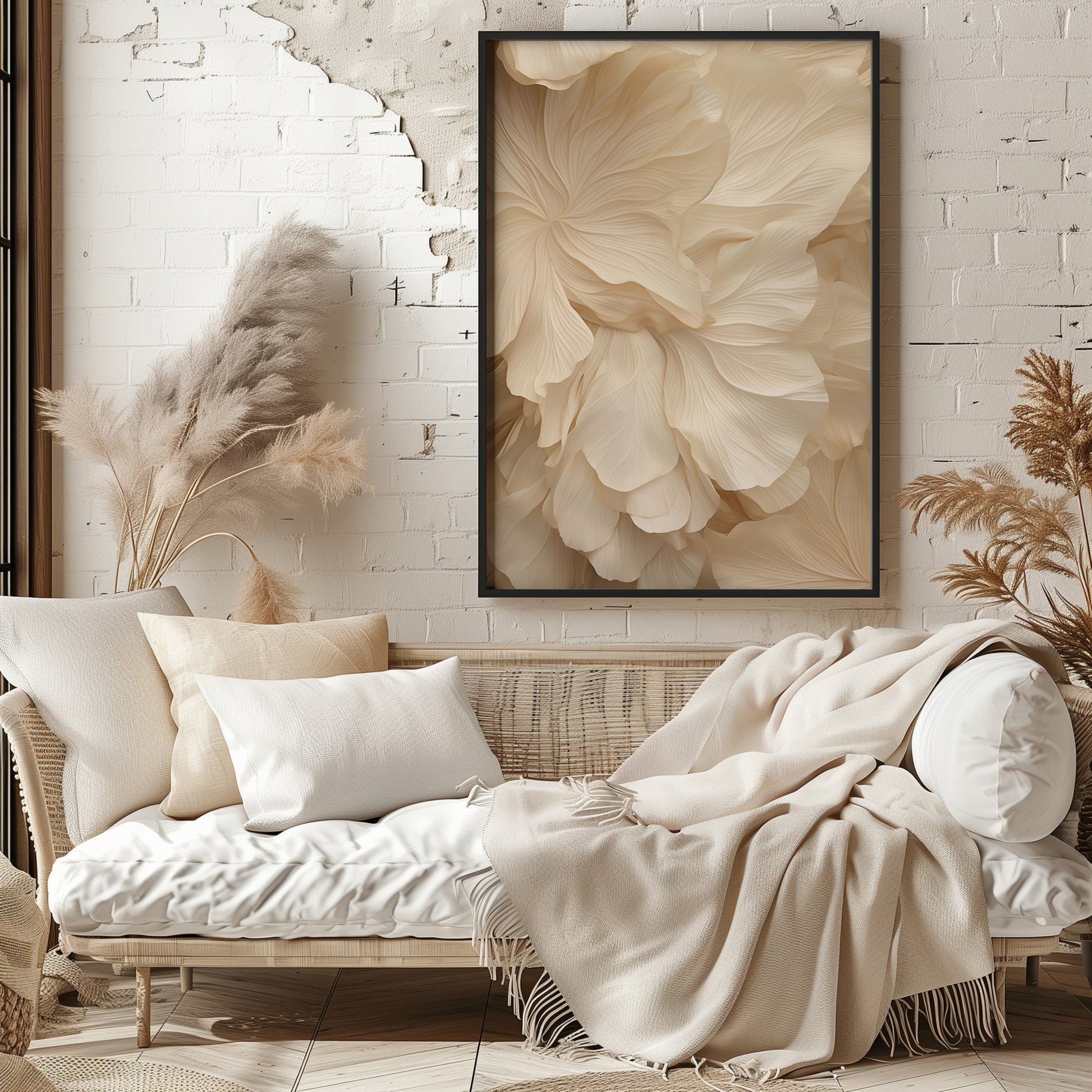 Design Concept No. 29 for Ivory Petal Symphony Modern Poster Art