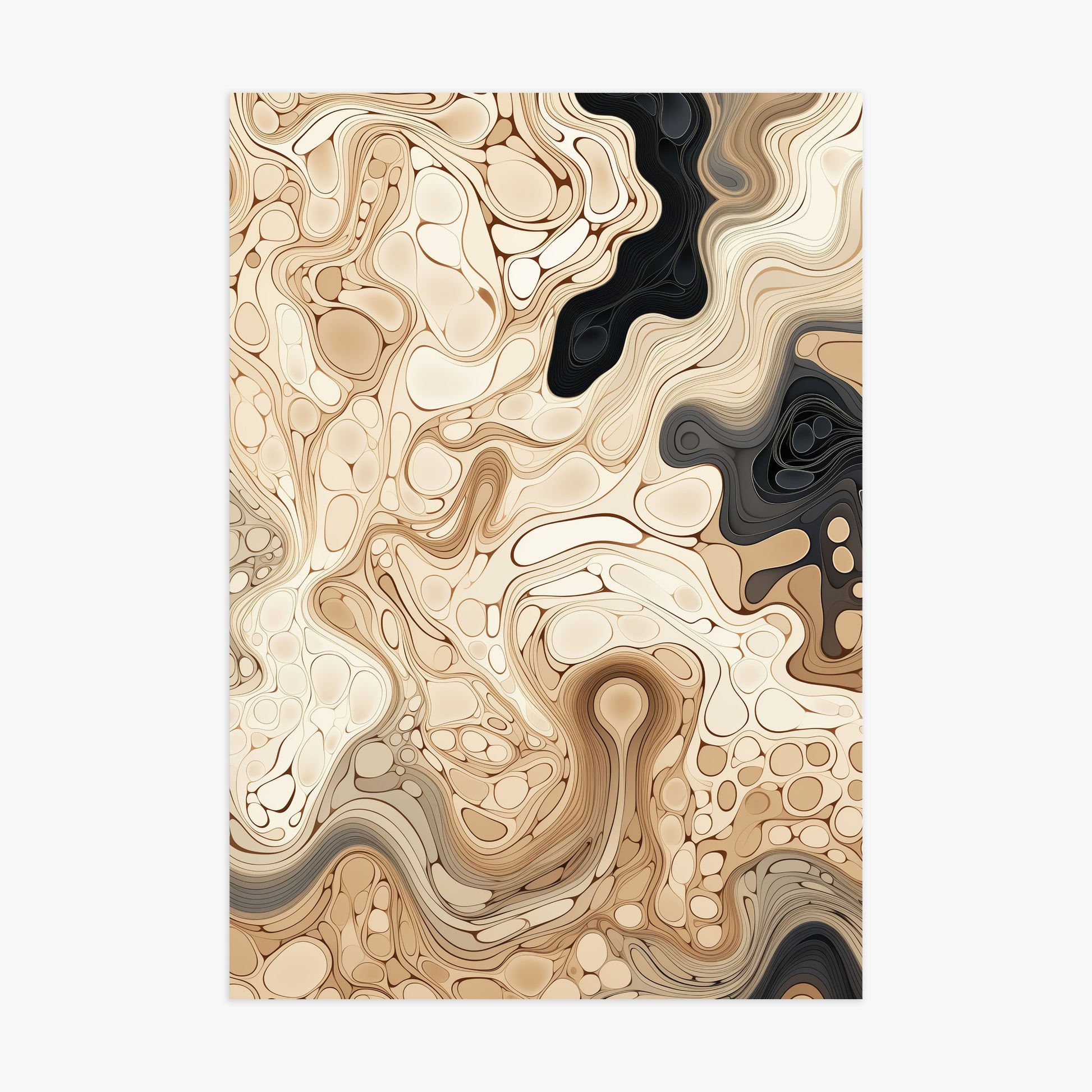 Marble Streams, 70x100cm Poster Unframed