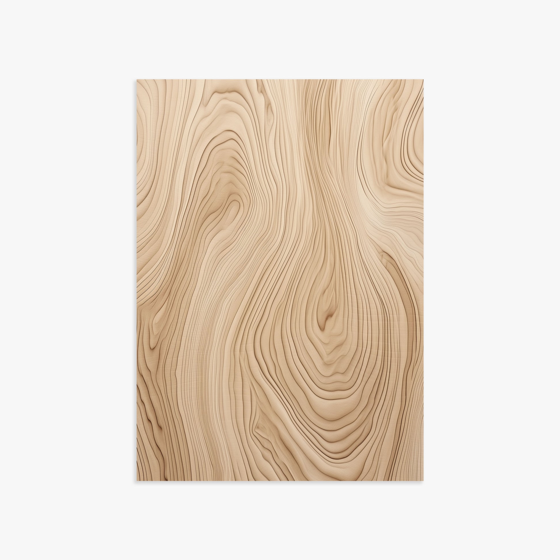 Natural Birch Waves, 50x70cm Poster Unframed