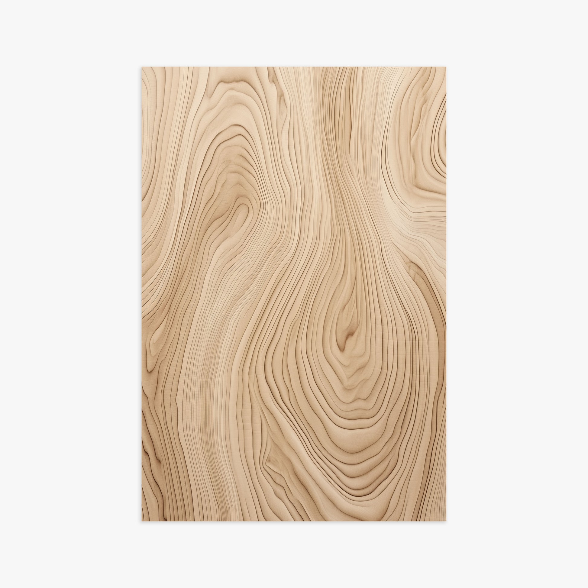 Natural Birch Waves, 61x91cm Poster Unframed