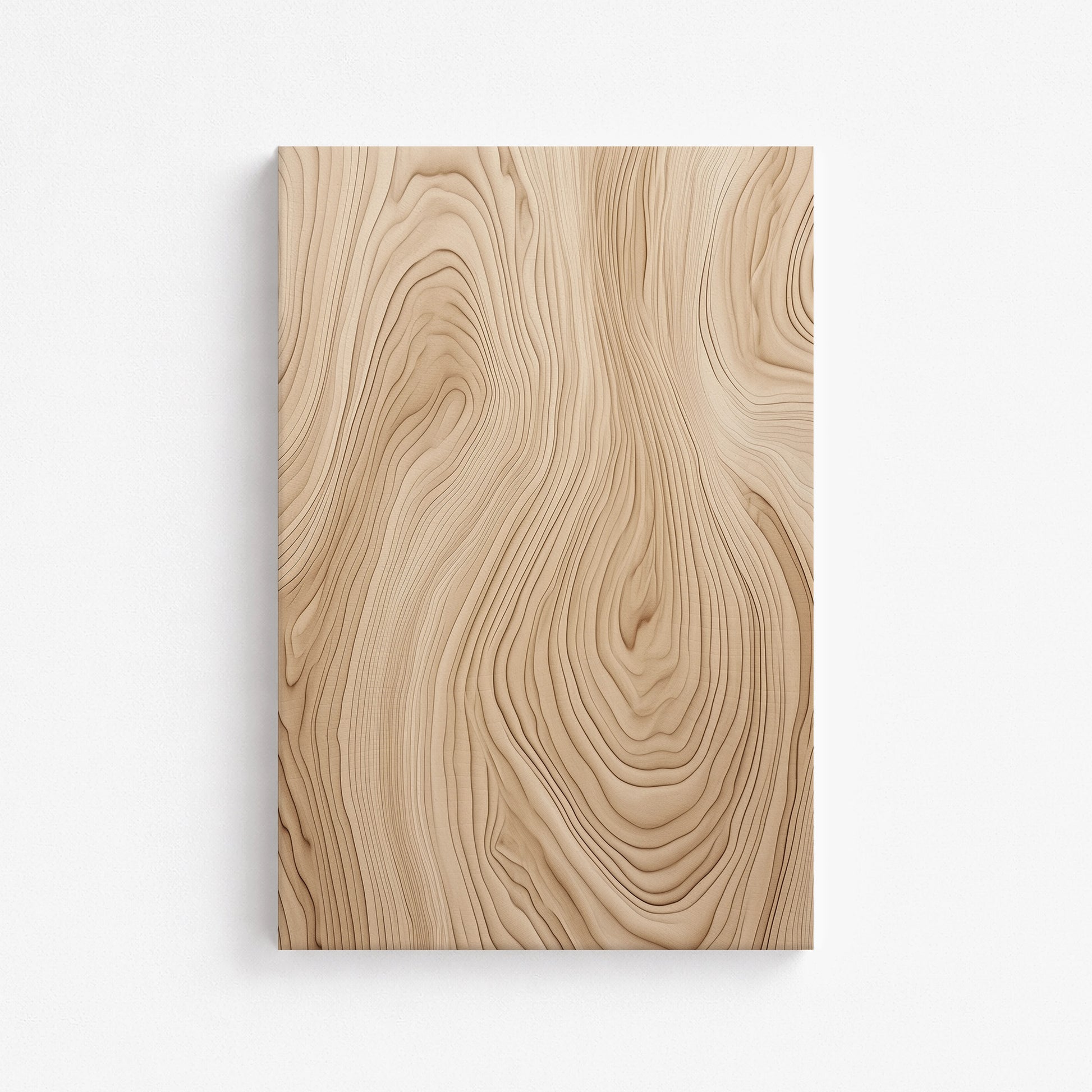Natural Birch Waves, 61x91cm Satin Canvas Poster