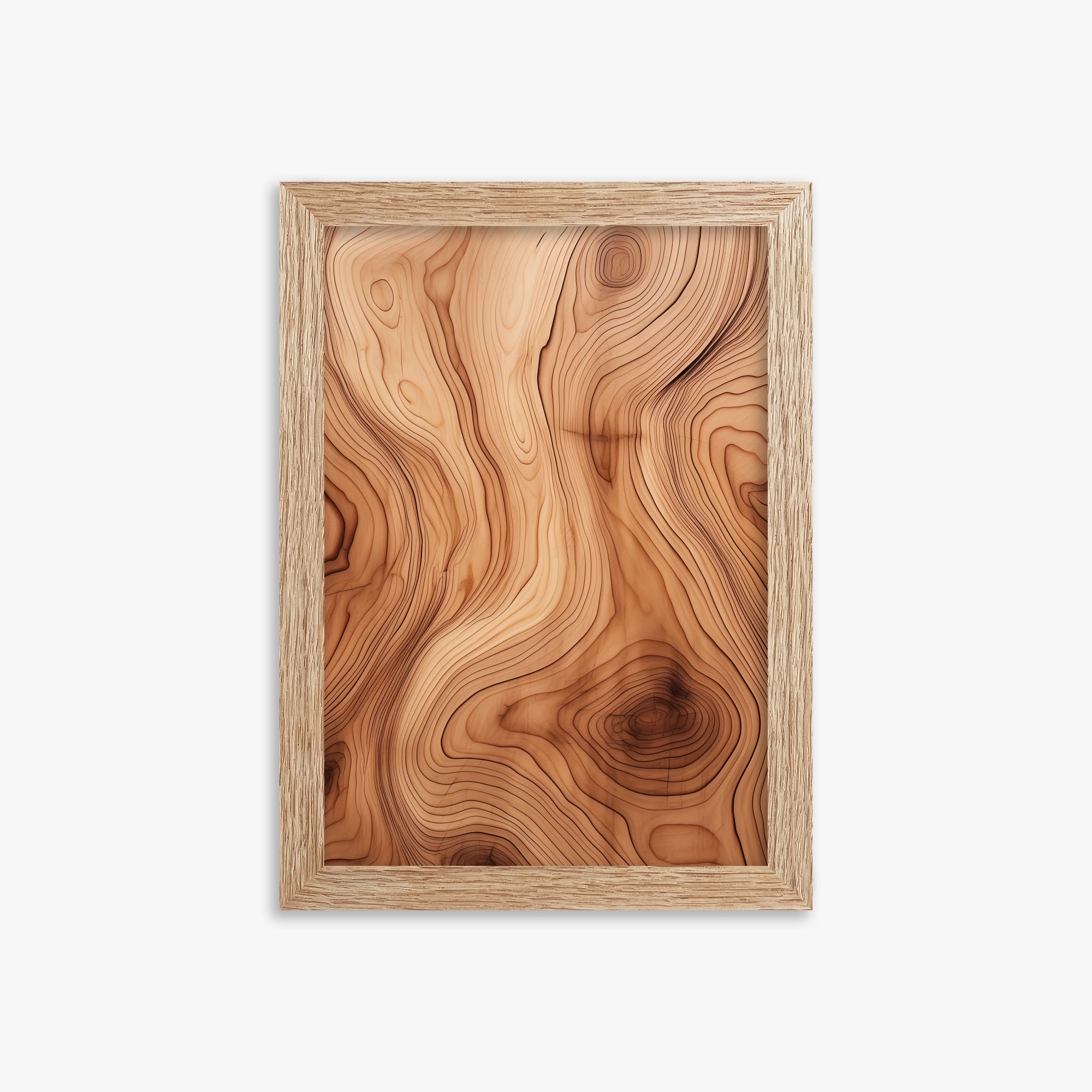 Timeless Currents, 21x30cm Framed Poster With Raw Oak Frame