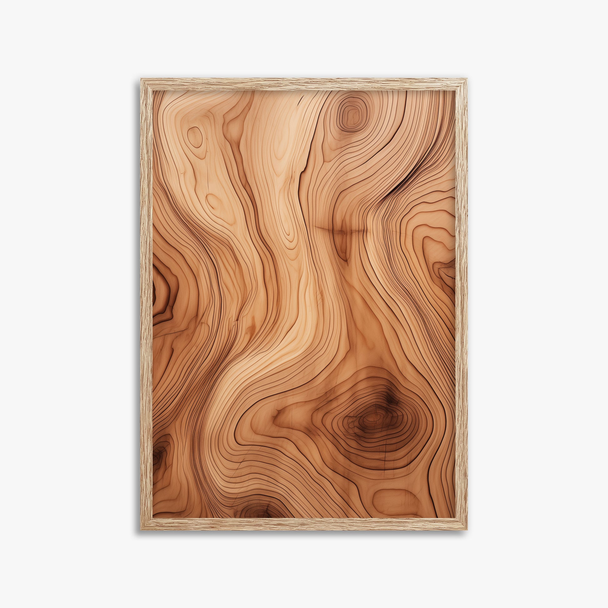 Timeless Currents, 50x70cm Framed Poster With Raw Oak Frame