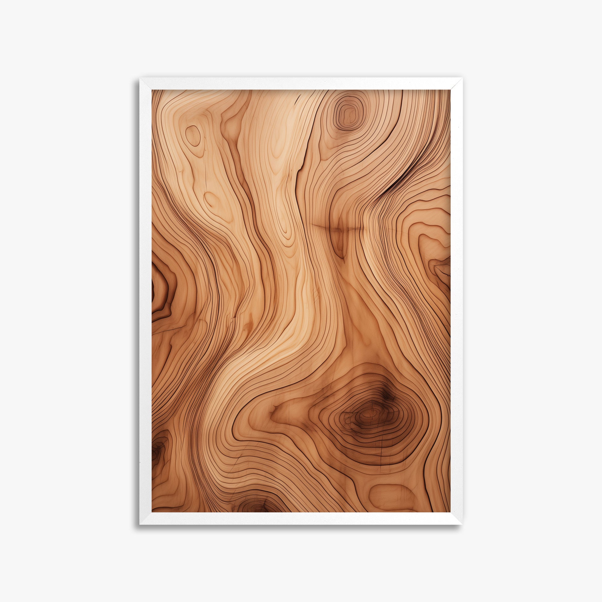Timeless Currents, 50x70cm Framed Poster With White Frame