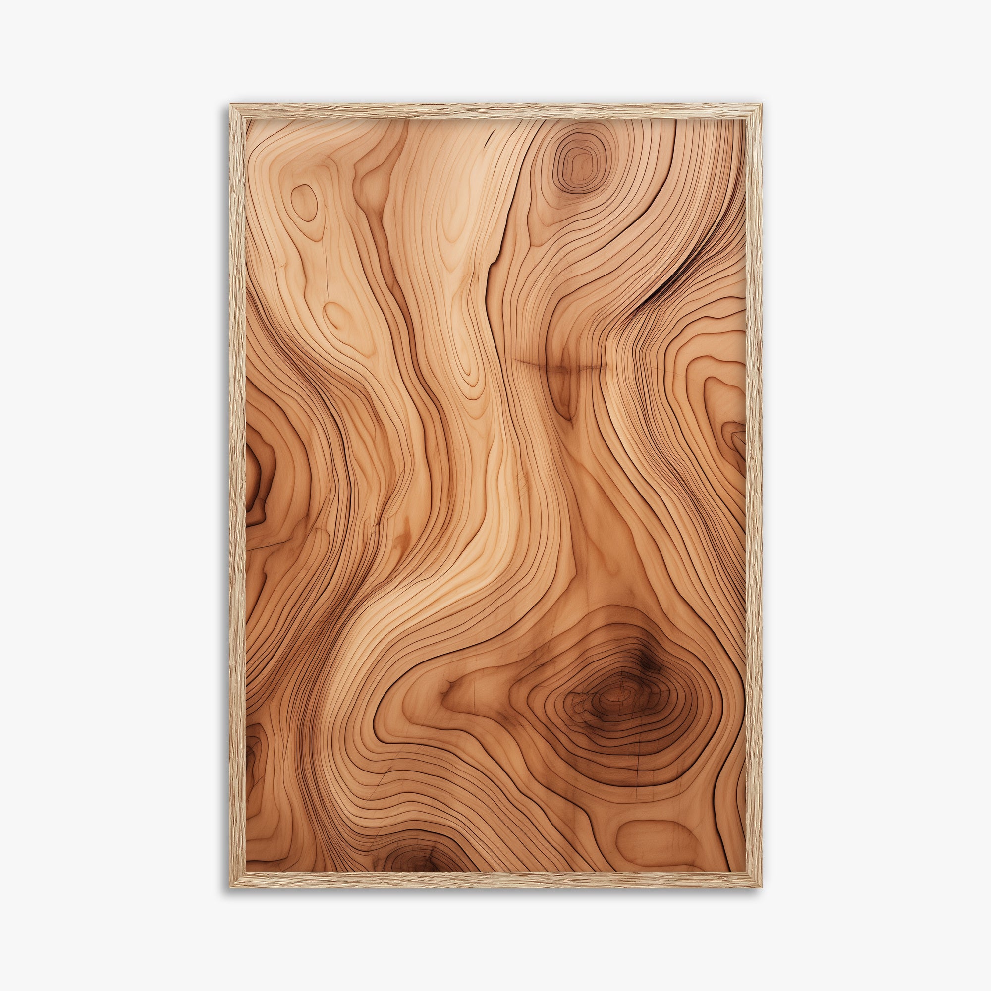 Timeless Currents, 61x91cm Framed Poster With Raw Oak Frame