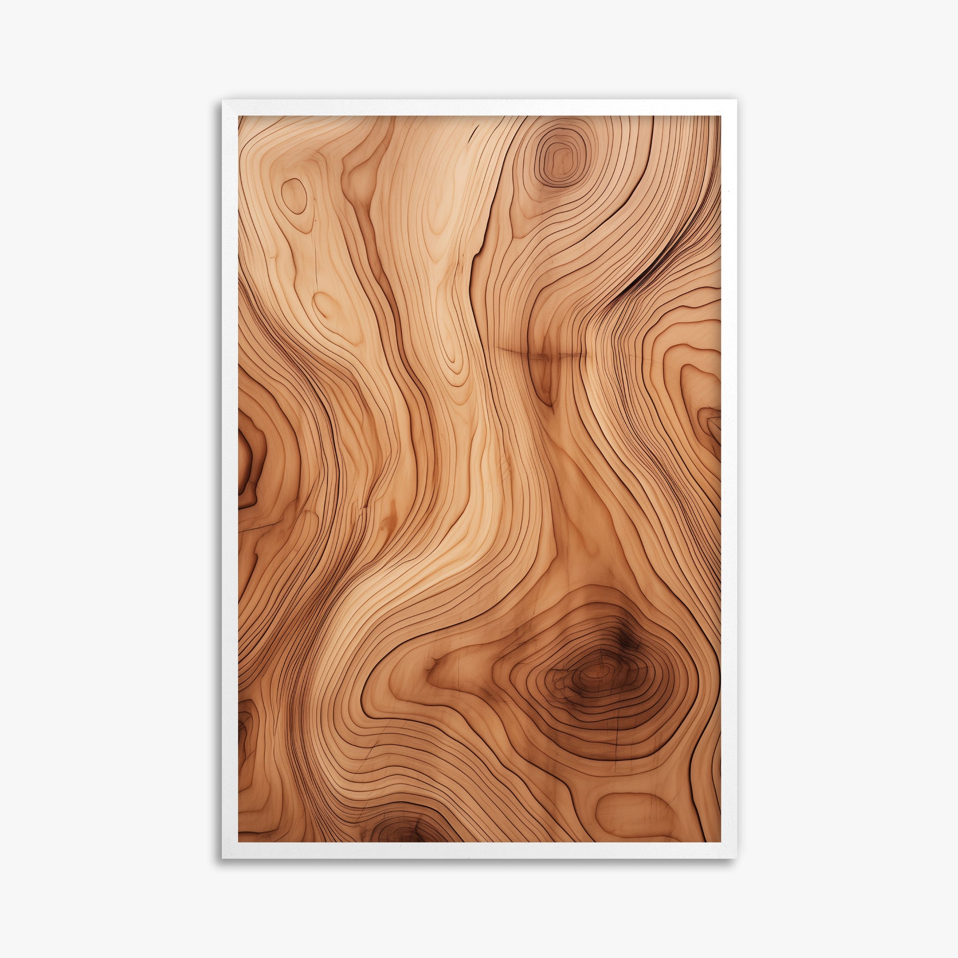 Timeless Currents, 61x91cm Framed Poster With White Frame