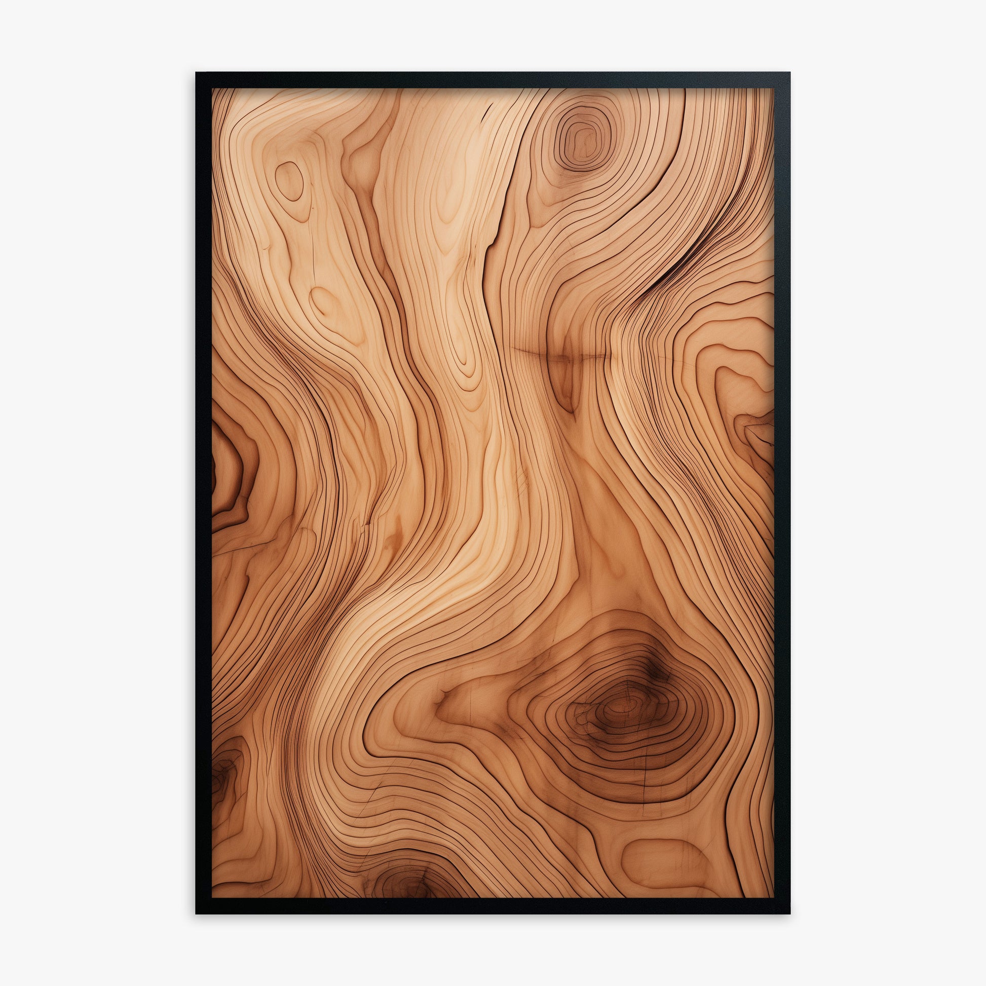 Timeless Currents, Black Framed Poster With Black Frame
