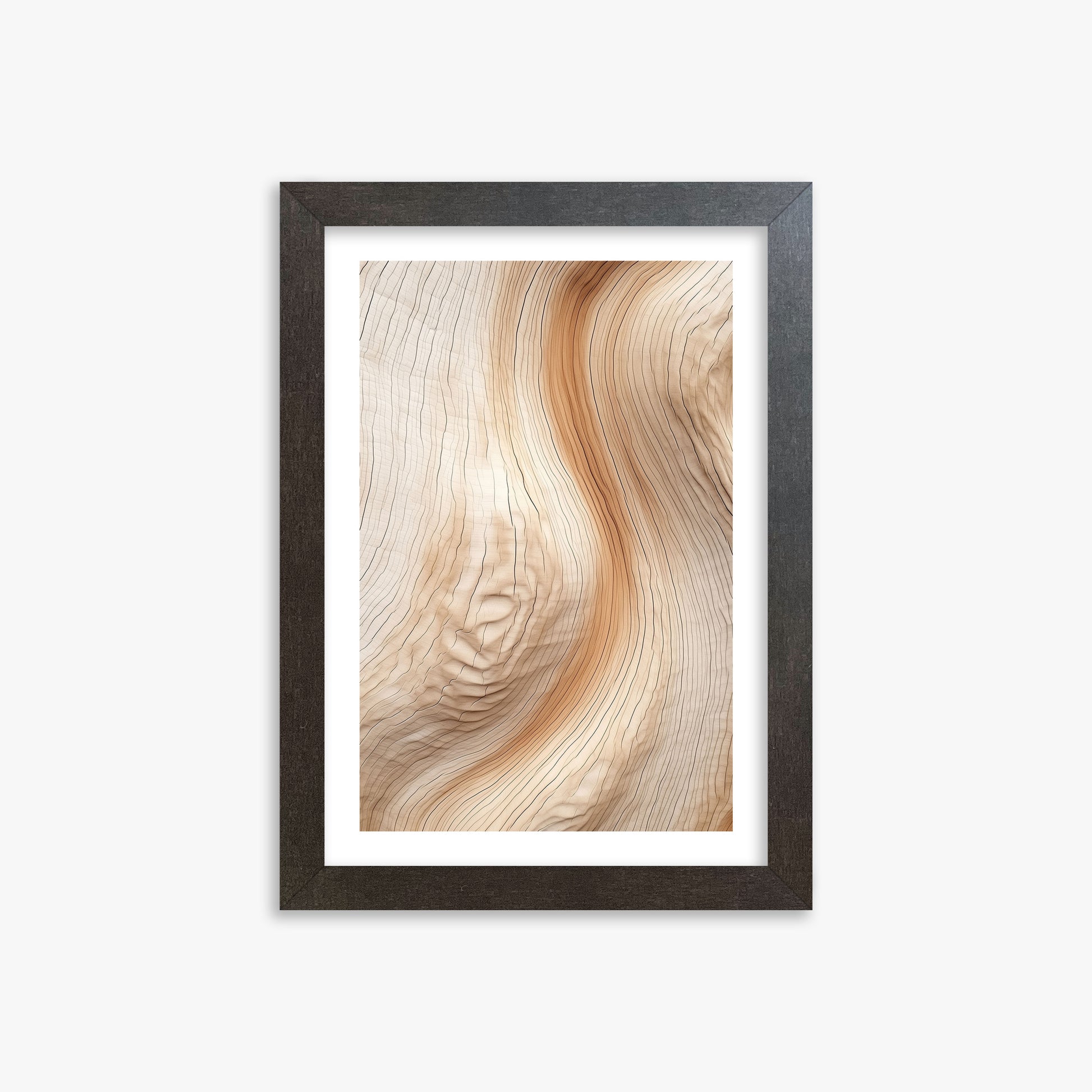 Natural Rhythm, 21x30cm Framed Poster With Espresso Frame
