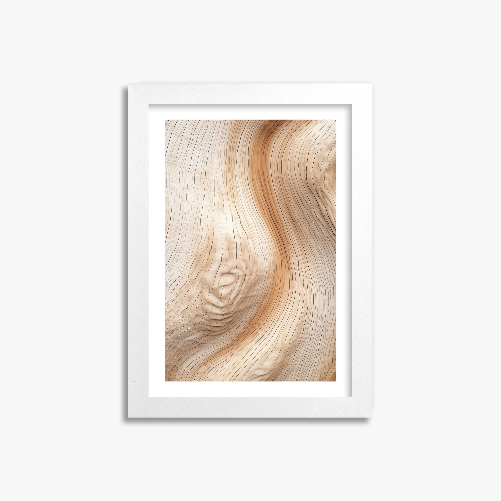 Natural Rhythm, 21x30cm Framed Poster With White Frame