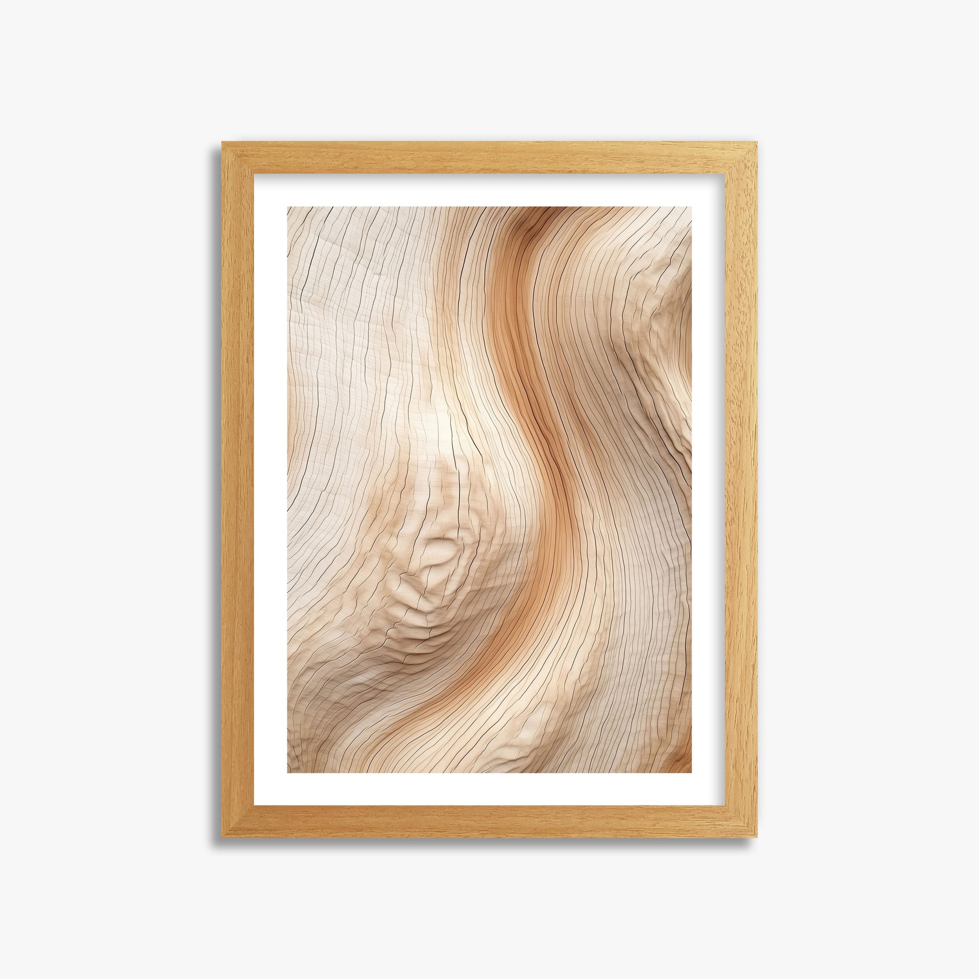 Natural Rhythm, 30x40cm Framed Poster With Oak Frame