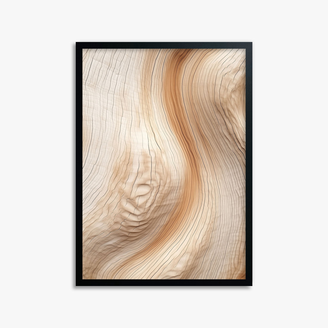Natural Rhythm, 50x70cm Framed Poster With Black Frame