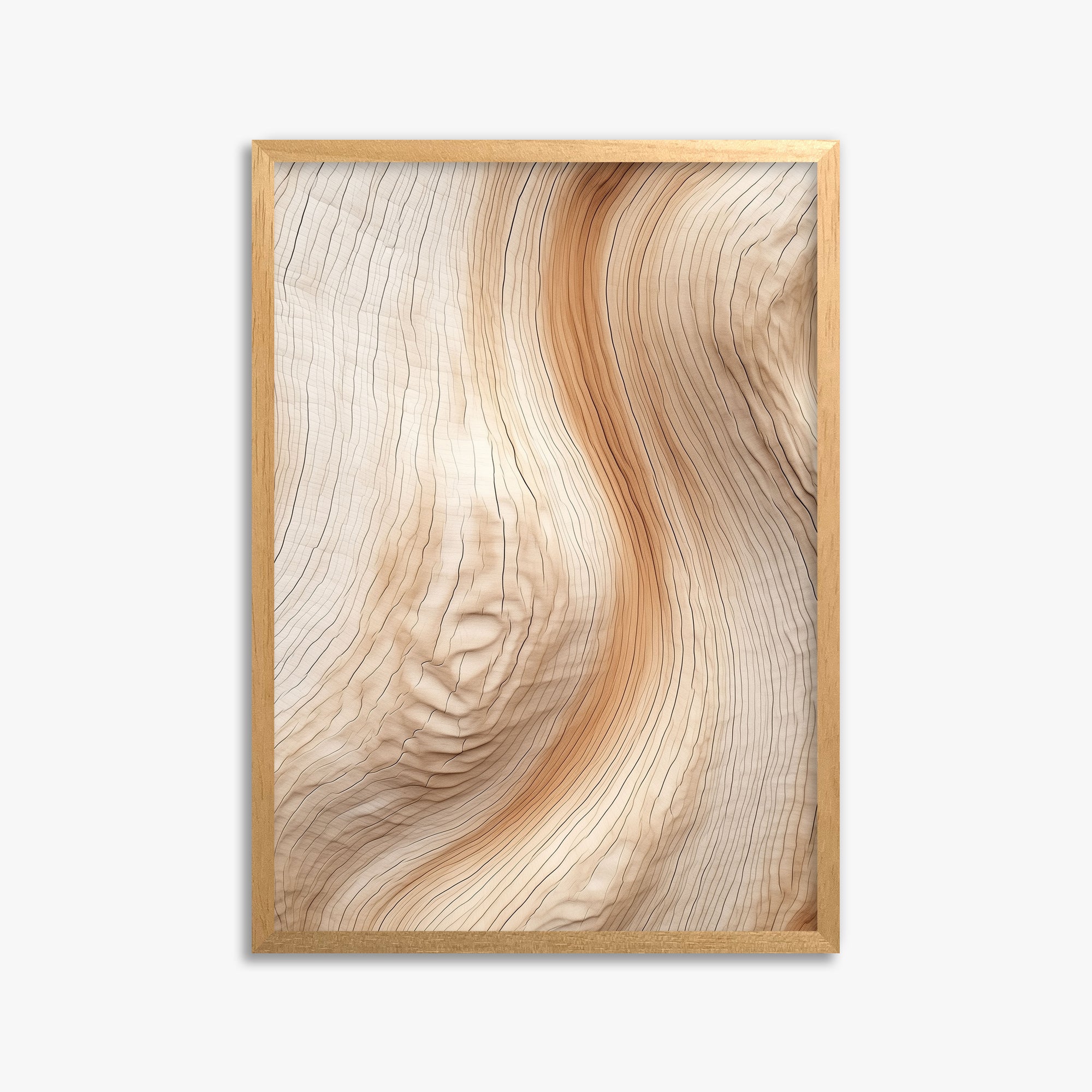 Natural Rhythm, 50x70cm Framed Poster With Oak Frame
