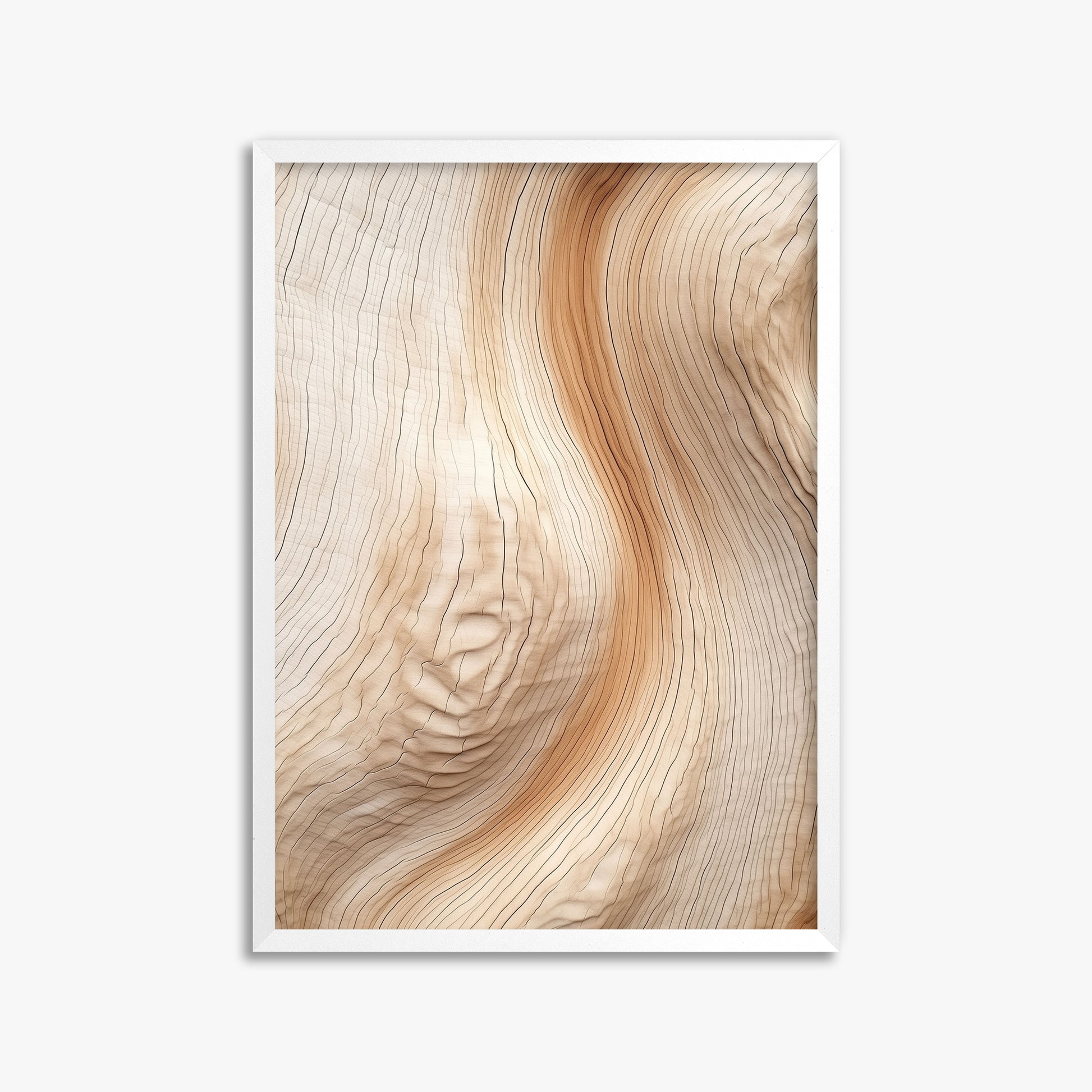 Natural Rhythm, 50x70cm Framed Poster With White Frame