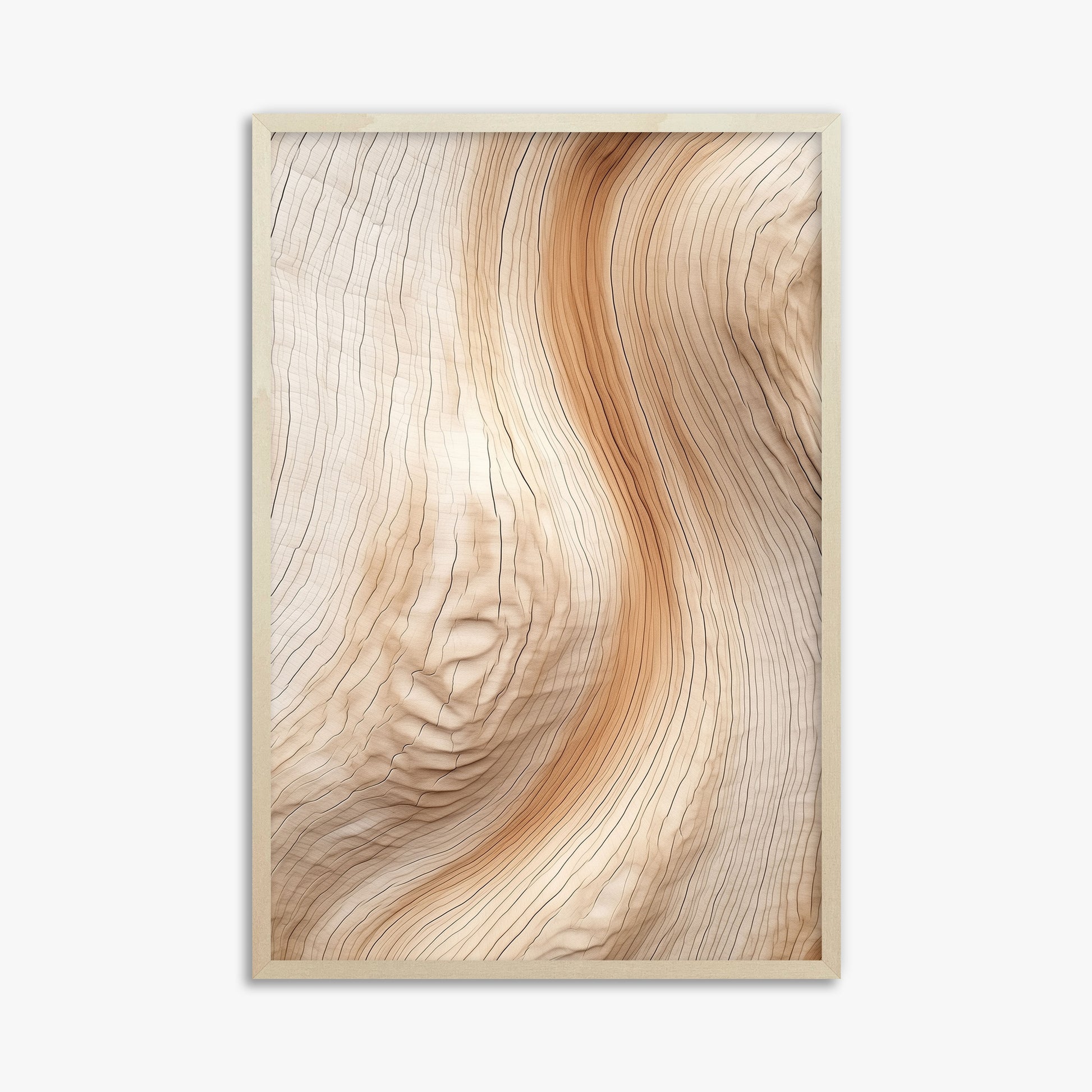 Natural Rhythm, 61x91cm Framed Poster With Lime Wood Frame
